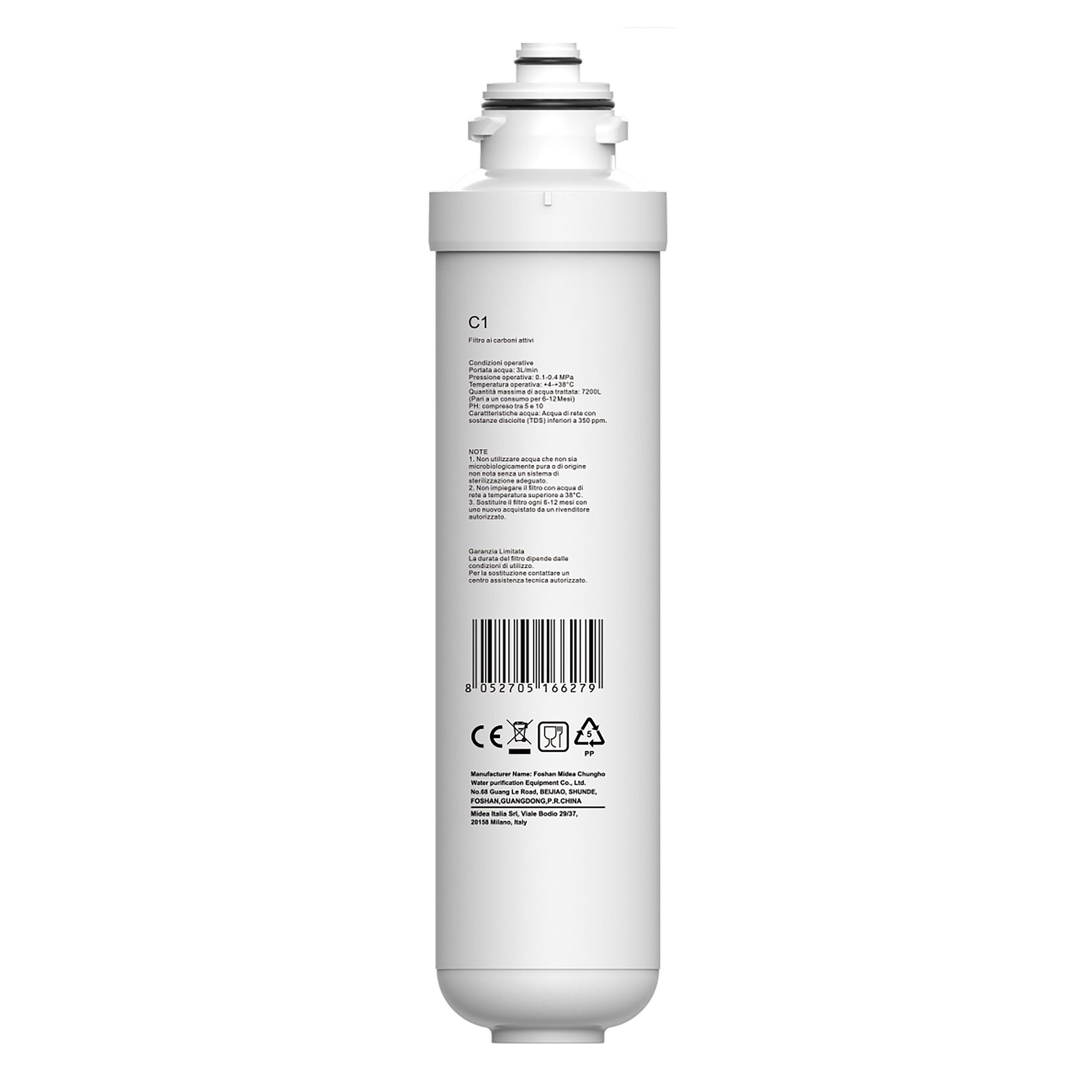 2 Pezzi Filtri Ai Carboni Attivi Per Acqua, Ricambio Per Depuratore, Carbone Attivo Di Guscio Di Cocco, Rimuove Cloro E Odori, Durata 3-6 Mesi - 4