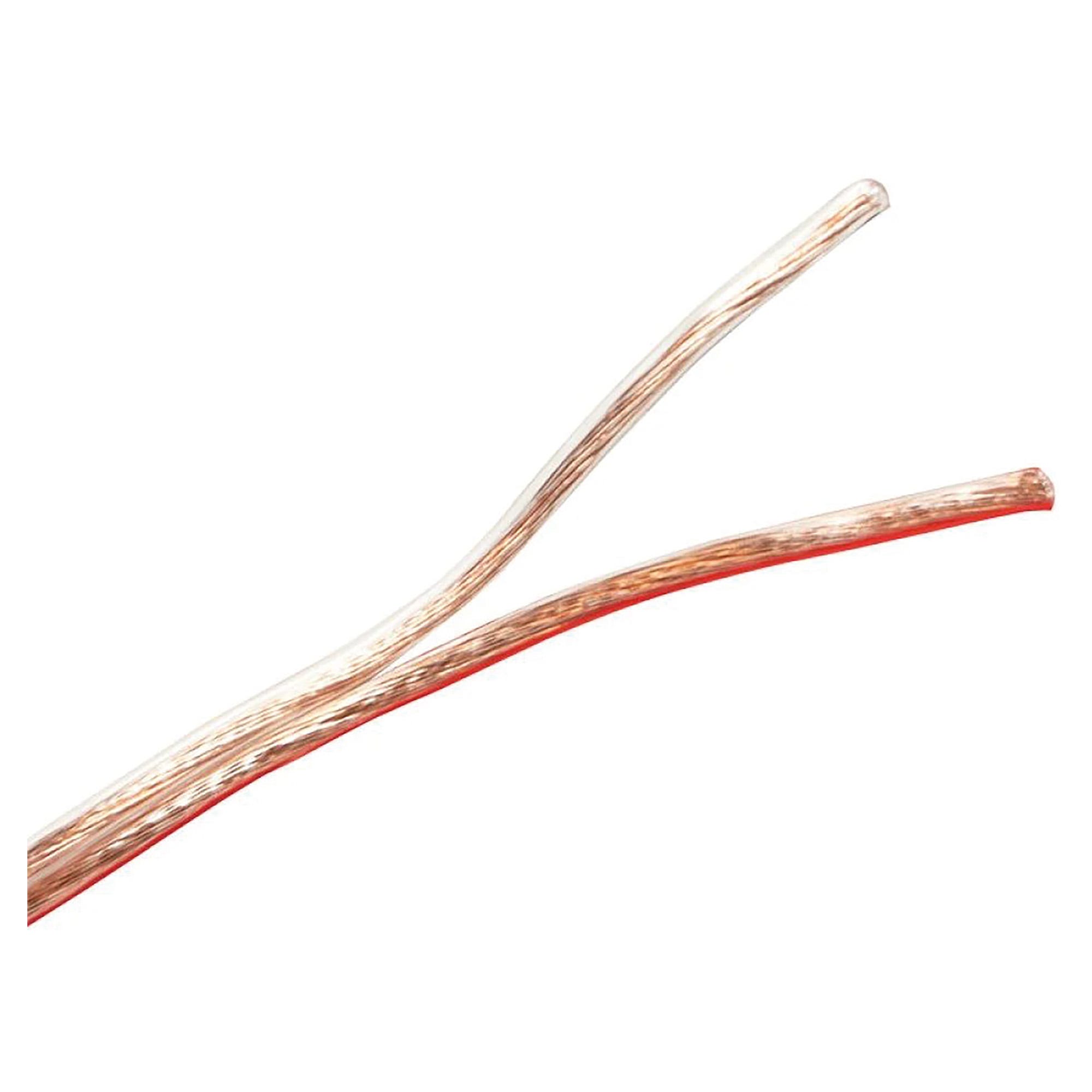 Cavo Per Altoparlanti 12 AWG 100 Piedi (30,5 M) &ndash; PAKA TOOLS, Calibro 12/2, Trasparente