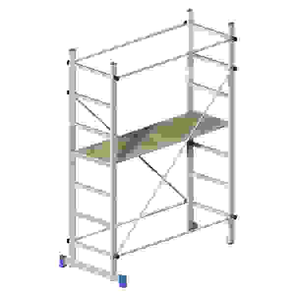 Trabattello LoviStore In Acciaio – Altezza Max 372 Cm, Portata 120 Kg, Smontabile Con Ruote