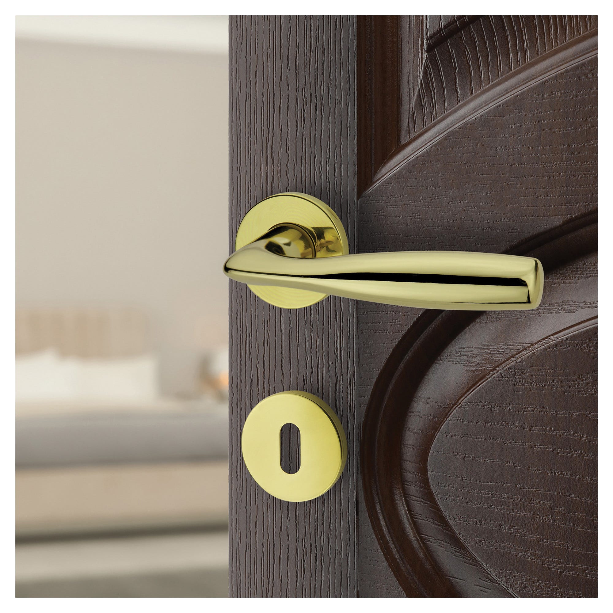 Porte Blindate Catenaccio ABUS 215407 Per Maniglia Porta - Tipo SK89 S SB, Acciaio Temprato Argento Sicurezza Porta Ingresso - 10
