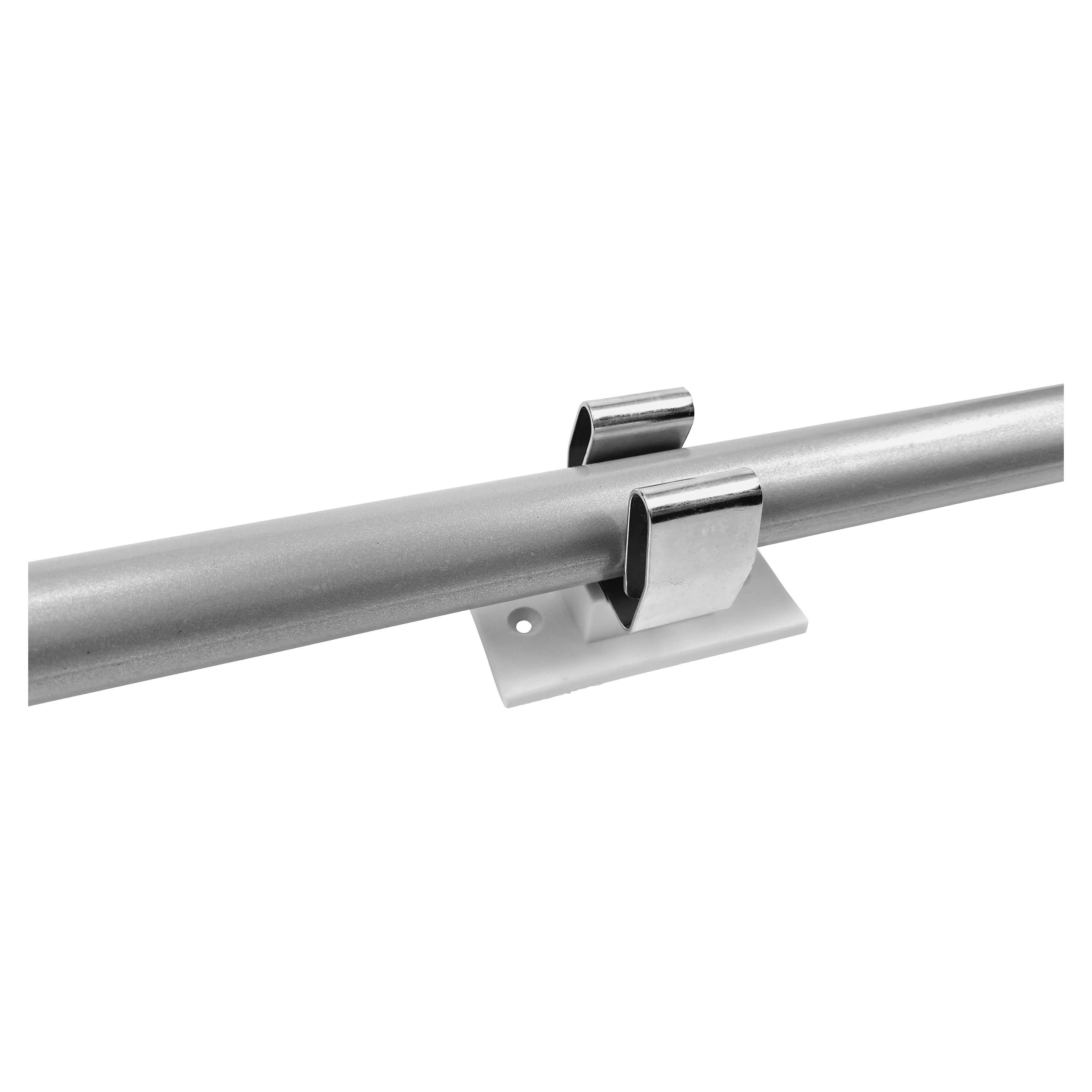 Gancio Adesivo INOFIX Per Scope - Bianco, Per Manici Da 20-26 Mm, Supporto Fino A 1 Kg - 6