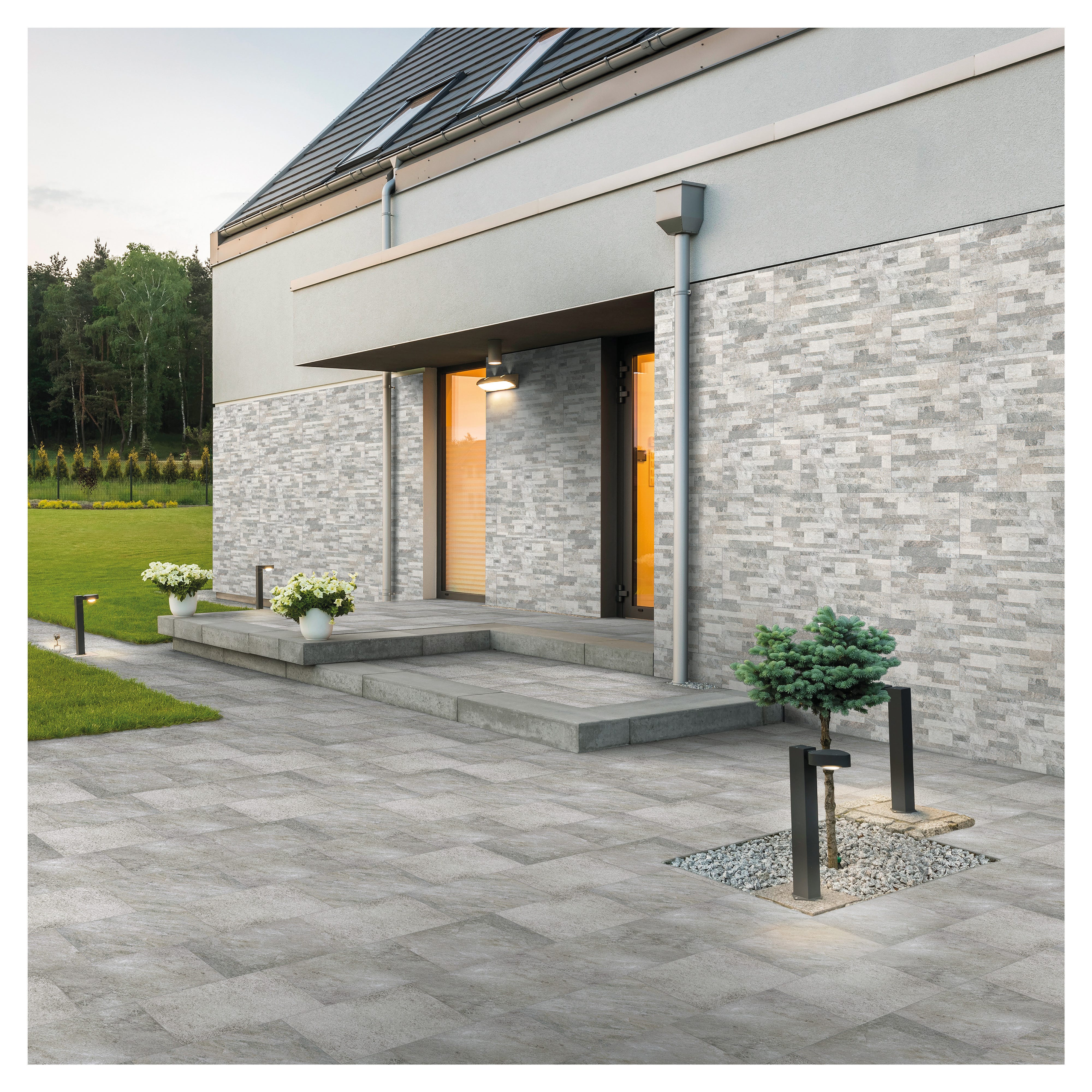 Piastrella da pavimento Barn grey 20x60 rect per interno, 20x60 cm sp