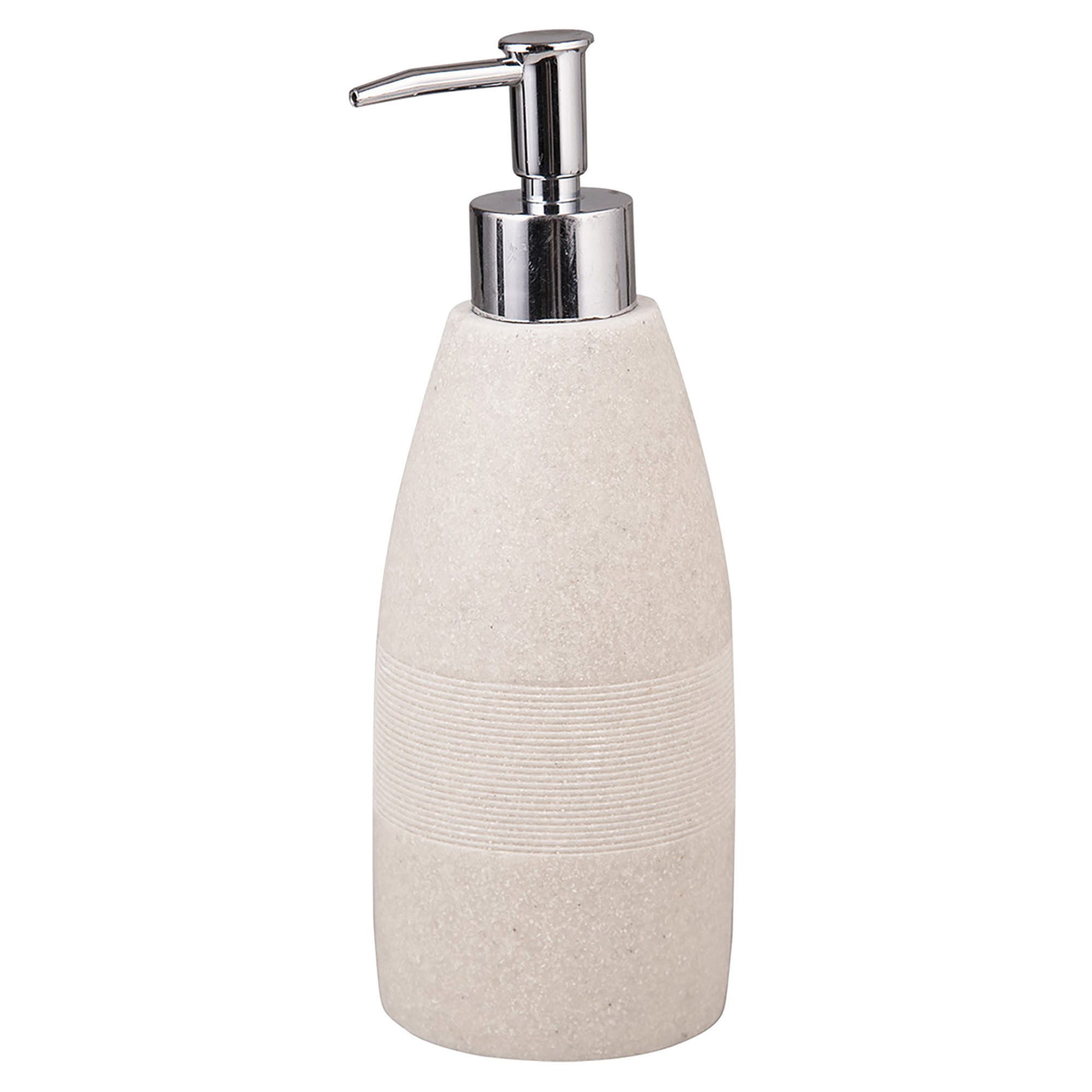 Dispenser Sapone MSV Poliresina Zen | Grigio | 250 Ml | Design Coordinato - 2