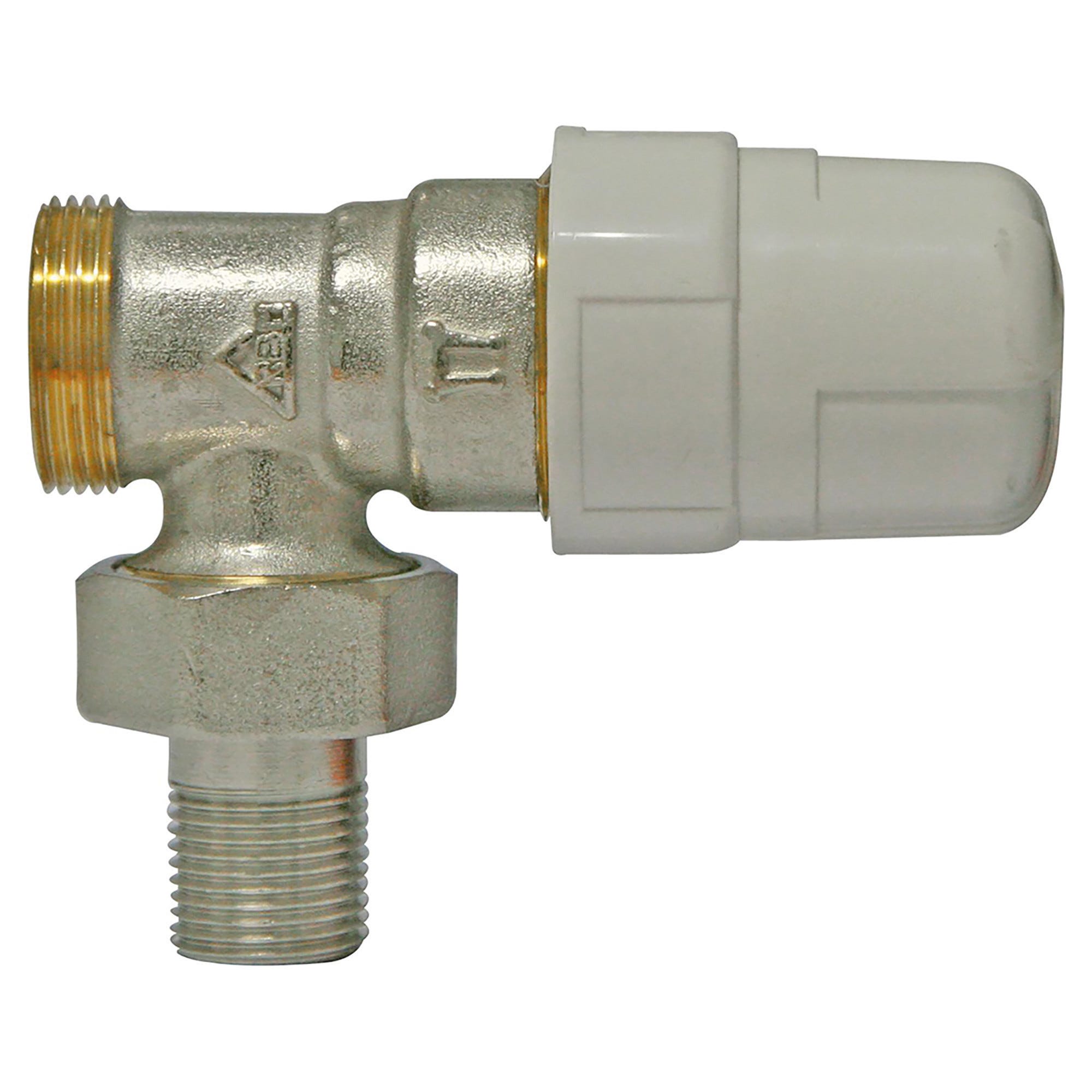 Raccordo diritto con dado a crimpare in ottone libero F 15x21 per tubo
