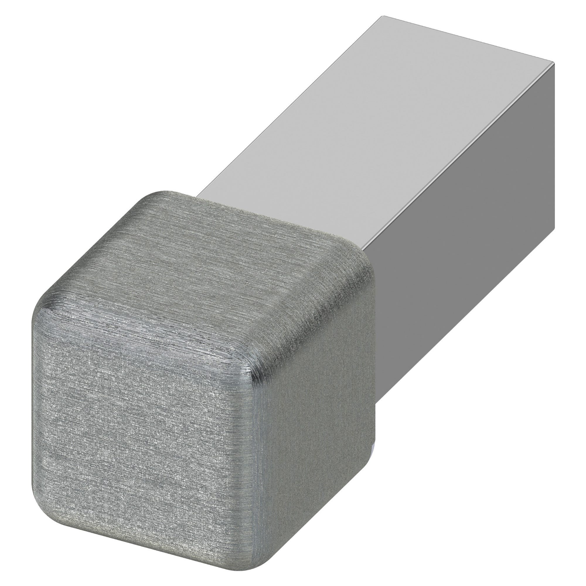 Profilo Angolare In Acciaio Inox V4A Spazzolato 1.4404 - 40x40mm, 1,5mm Spesso - Lunghezza 1+1,5m