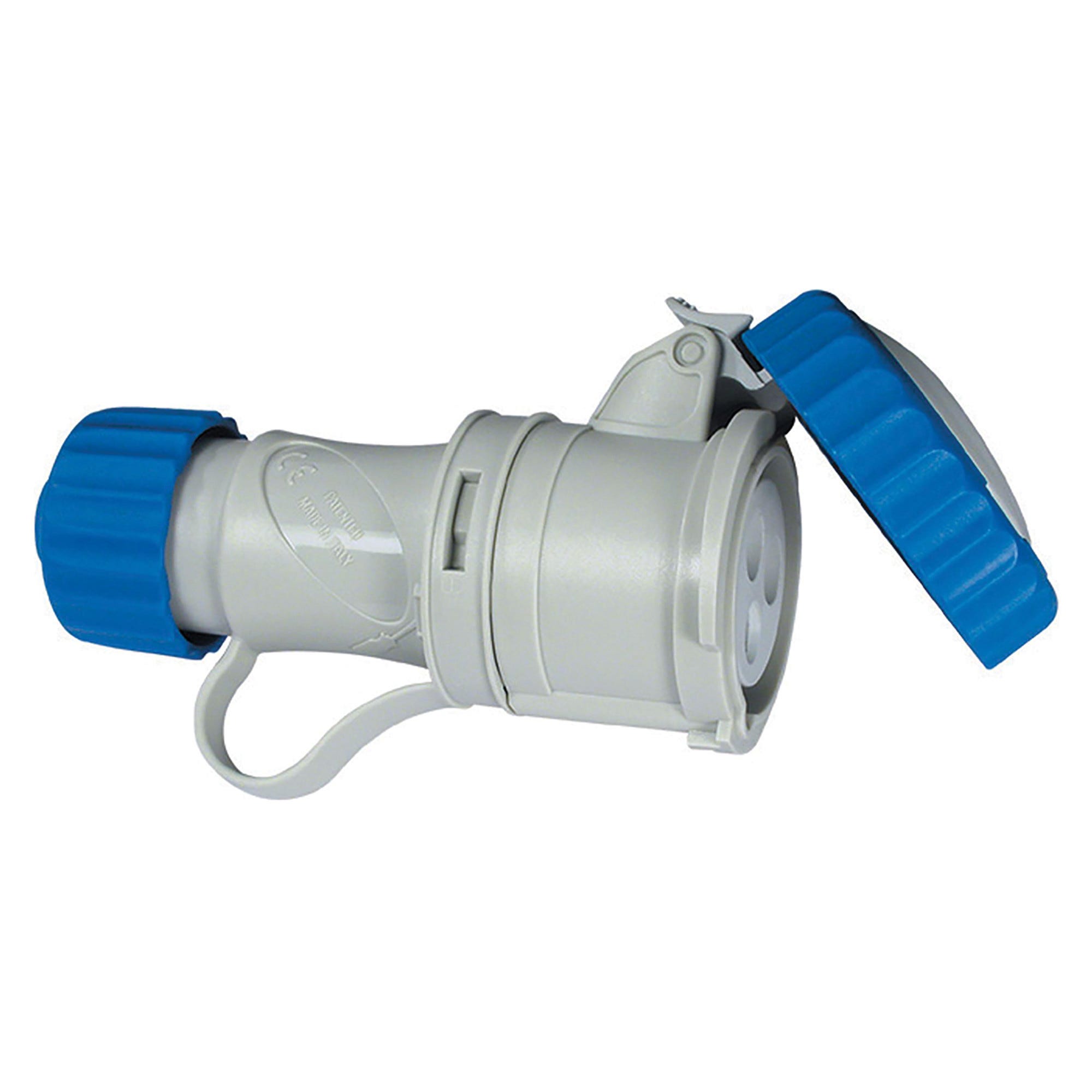 Presa 2P+T 10/16A 250 Vac, Bipasso interasse 19mm e 26mm, Alveoli
