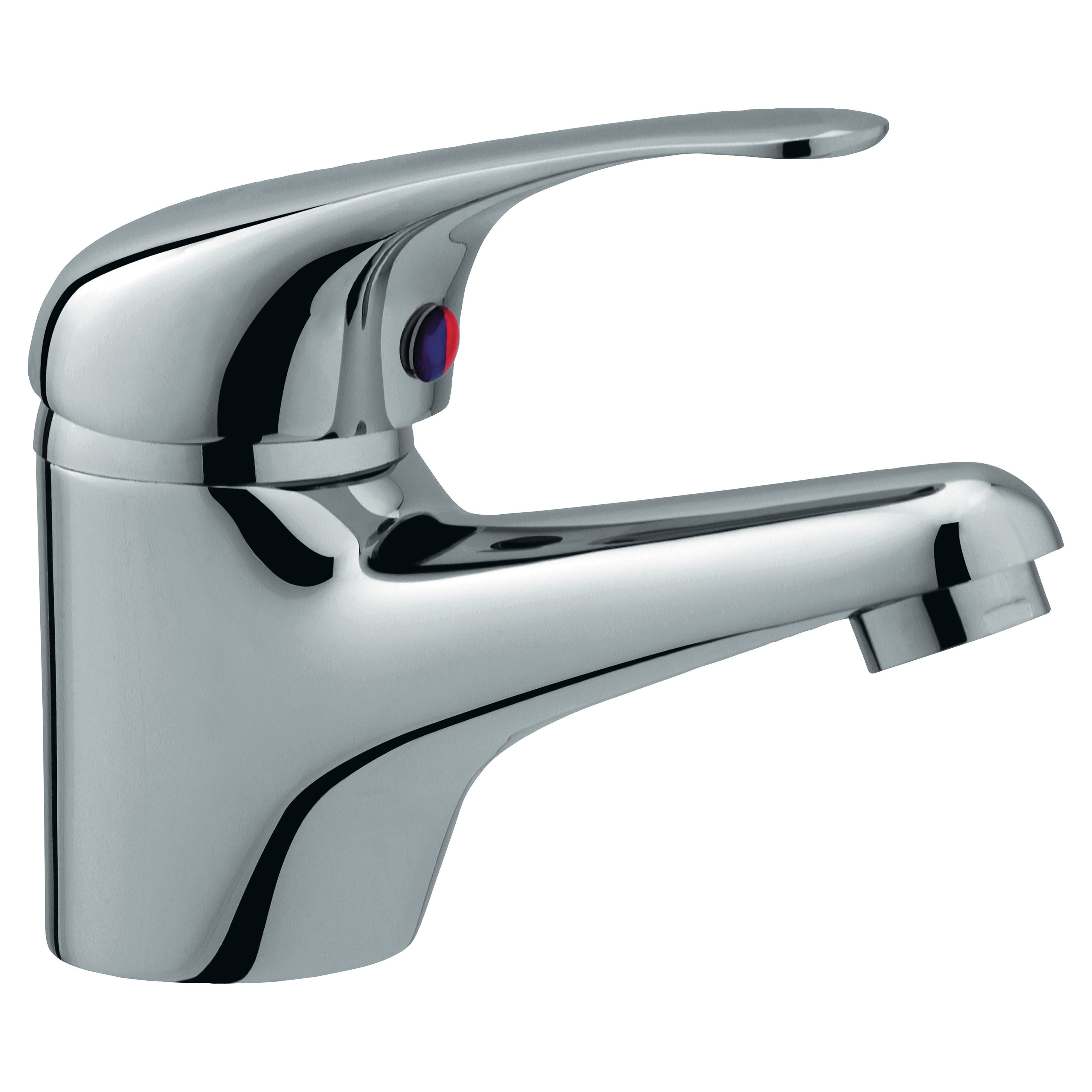 Miscelatore Lavabo a Croce Con 3 Fori - Rame Satinato - Elizabeth