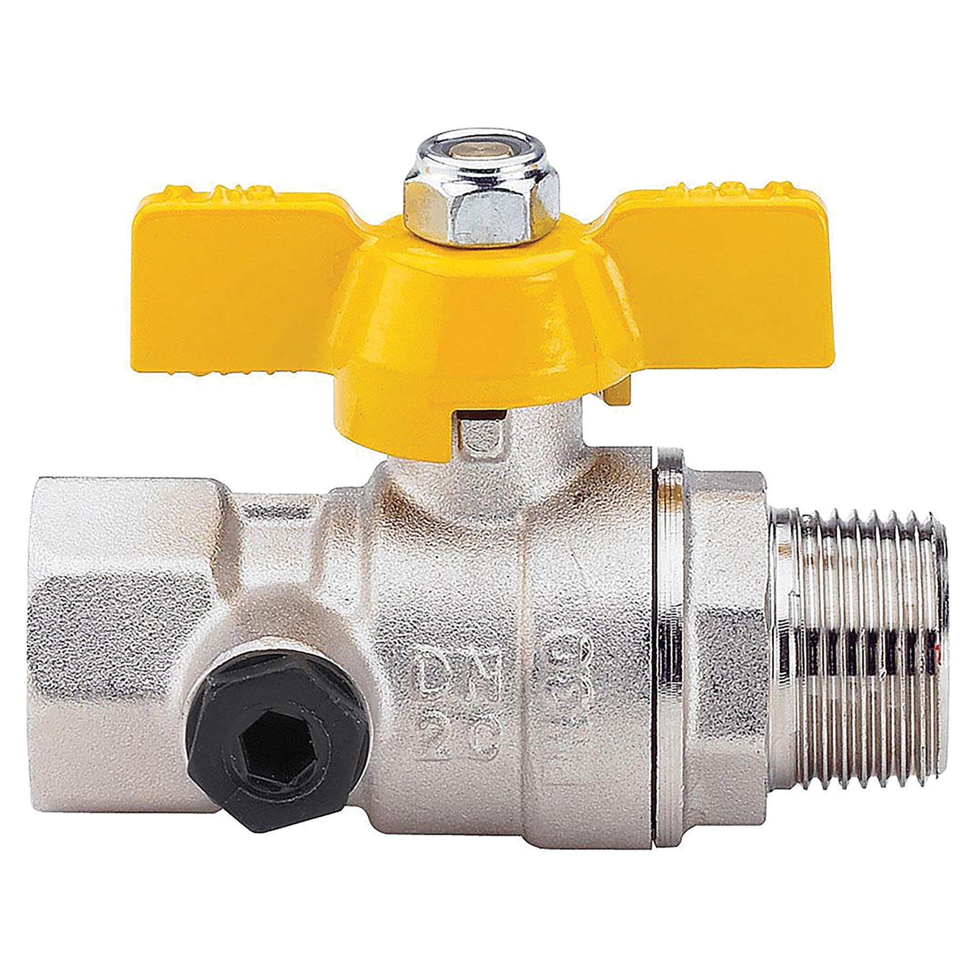 Valvola a sfera gas con chiave FF 3/4 RB - D'Alessandris