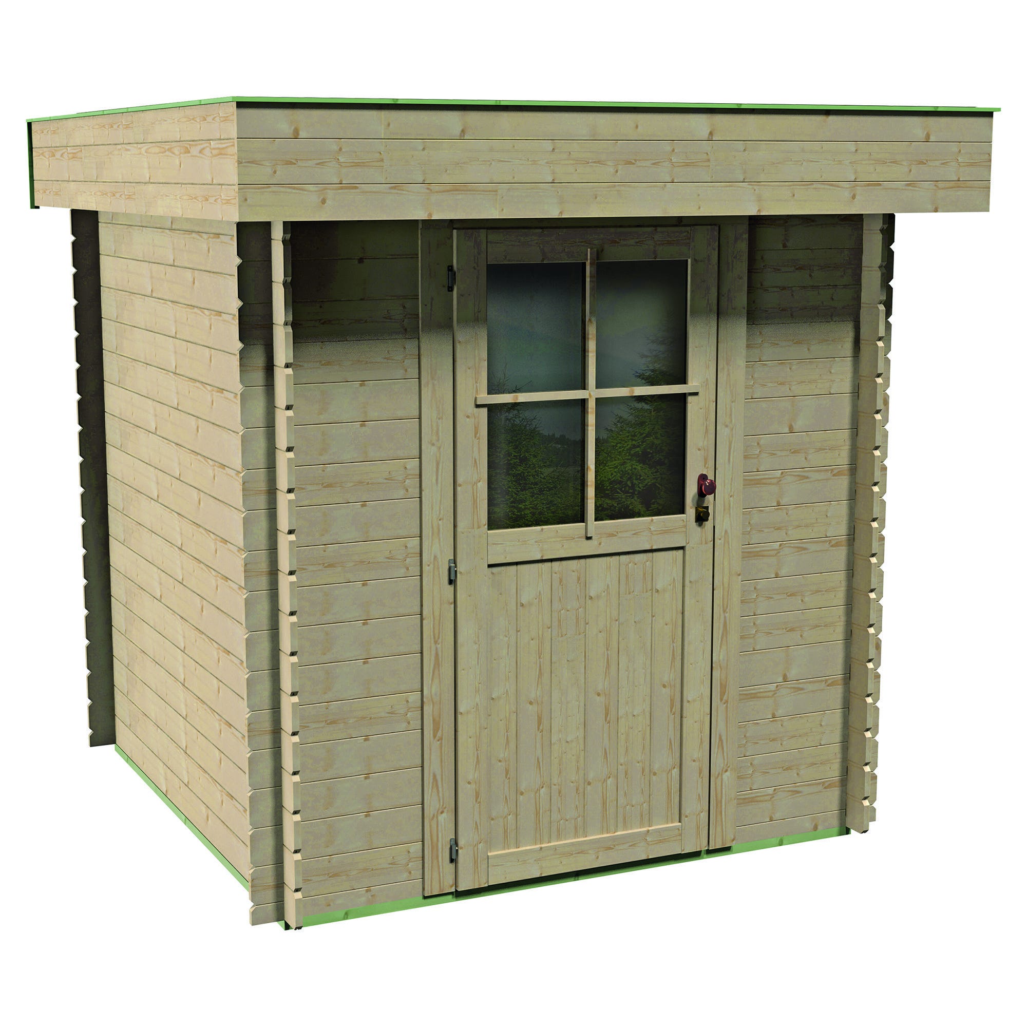 CASETTA BK GREZZA FORTUNATA 198x198 cm MONOFALDA CON FASCIONE SENZA