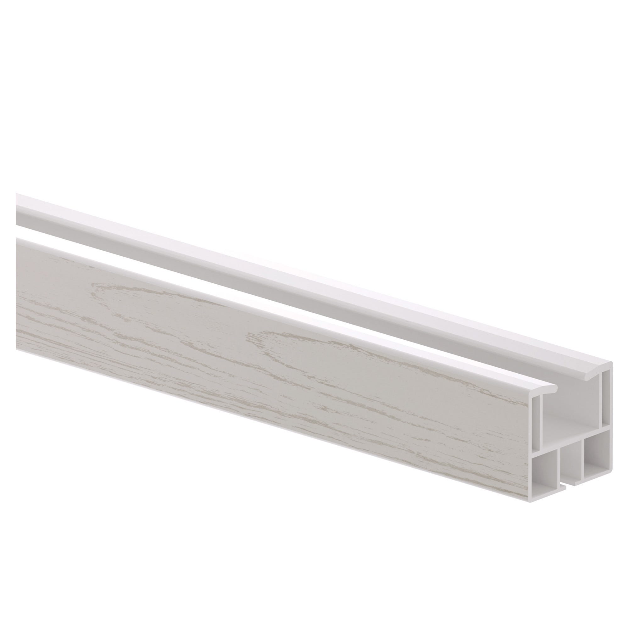 Binario Scorrimento Per Porta A Soffietto Monica | Colore Bianco Cm 180 | Guide Per Porte Pieghevoli - Foto 3