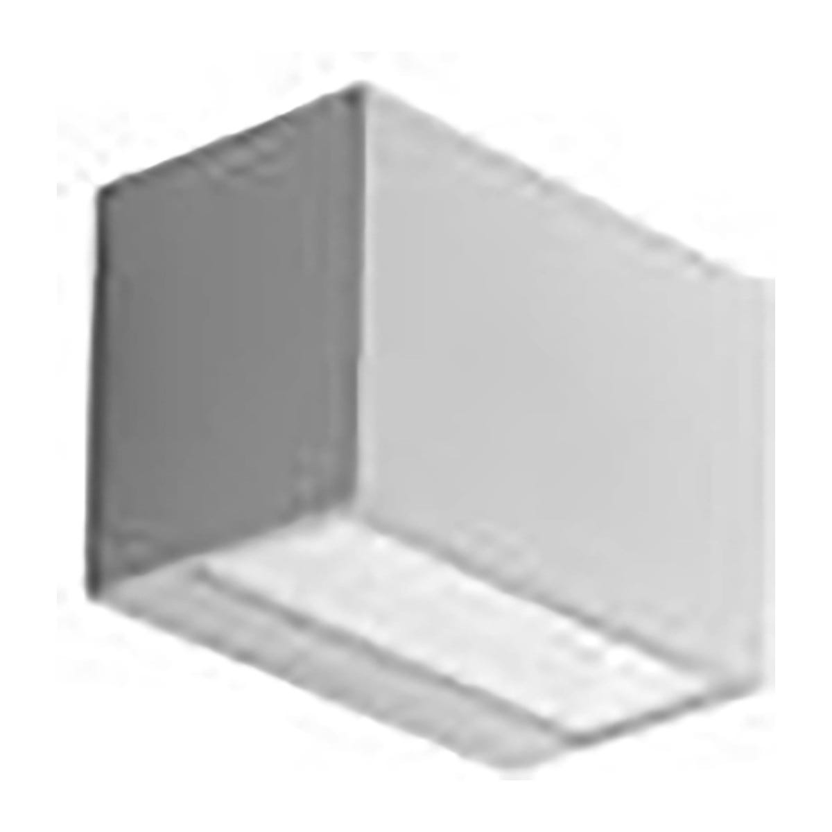 Battiscopa Bianco laccato Puro RAL 9010-bordo dritto