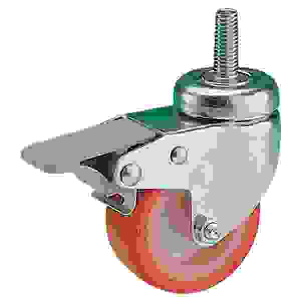 Ruota Girevole Con Freno, 160 Mm, Pneumatico In Gomma Elastica, 300KG - Foto 7