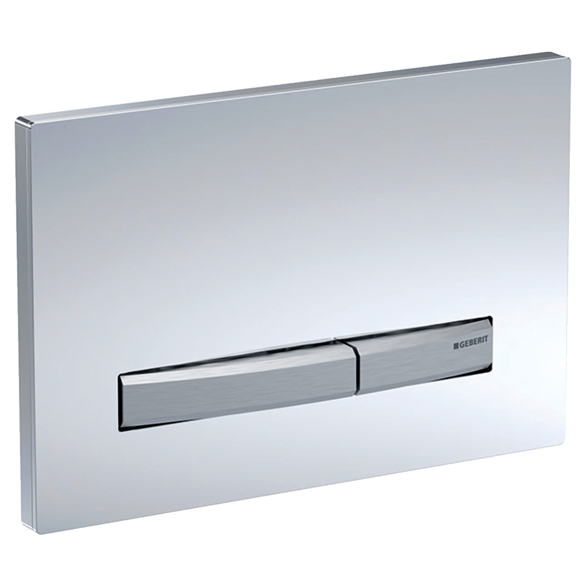 PLACCA WC GEBERIT SIGMA50 115.788.11.5 DOPPIO TASTO ABS BIANCO TASTI CROMO