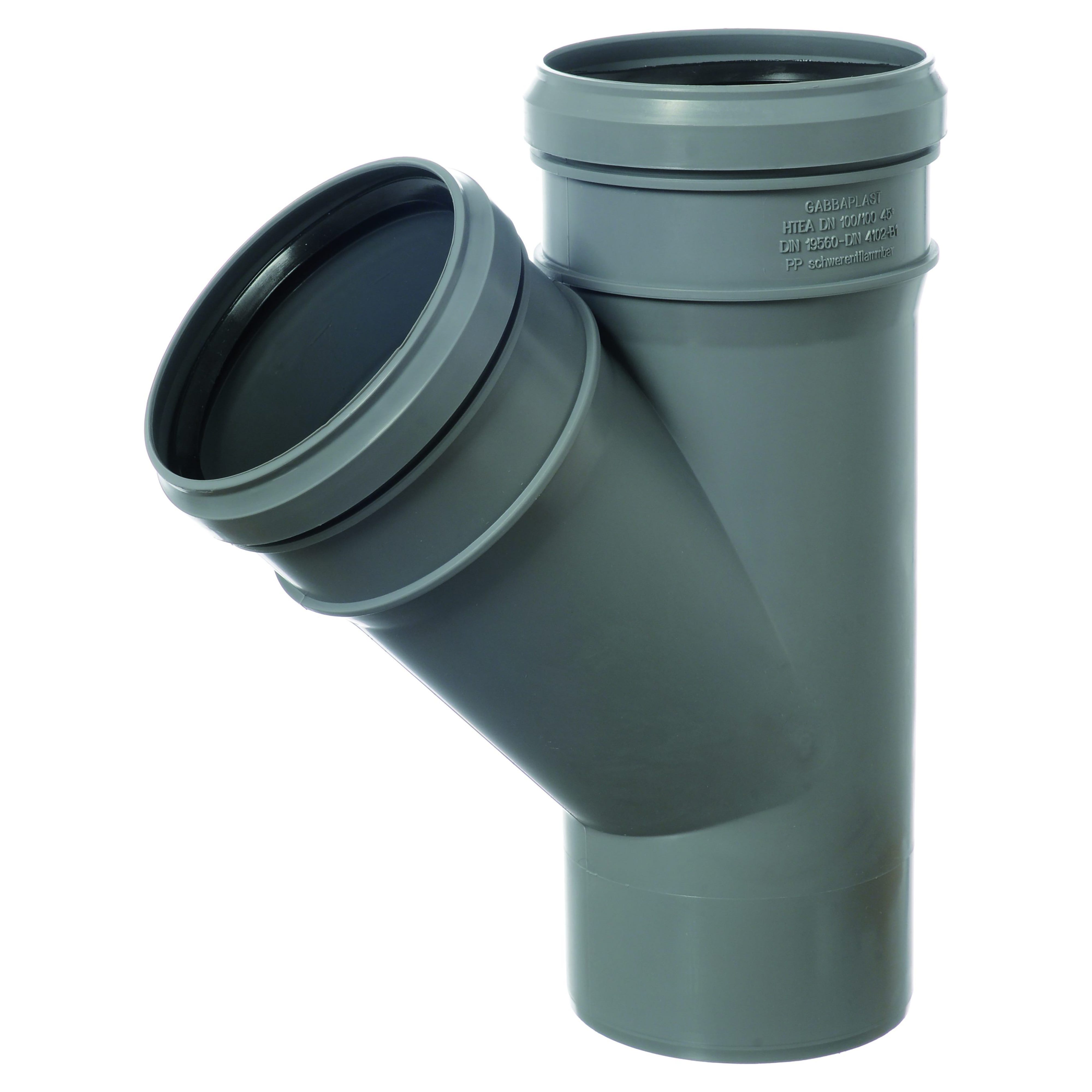 Raccoglitore Pluviale Tondo &oslash;100 Mm Grigio - Per Tubi Di Scarico Acque Piovane