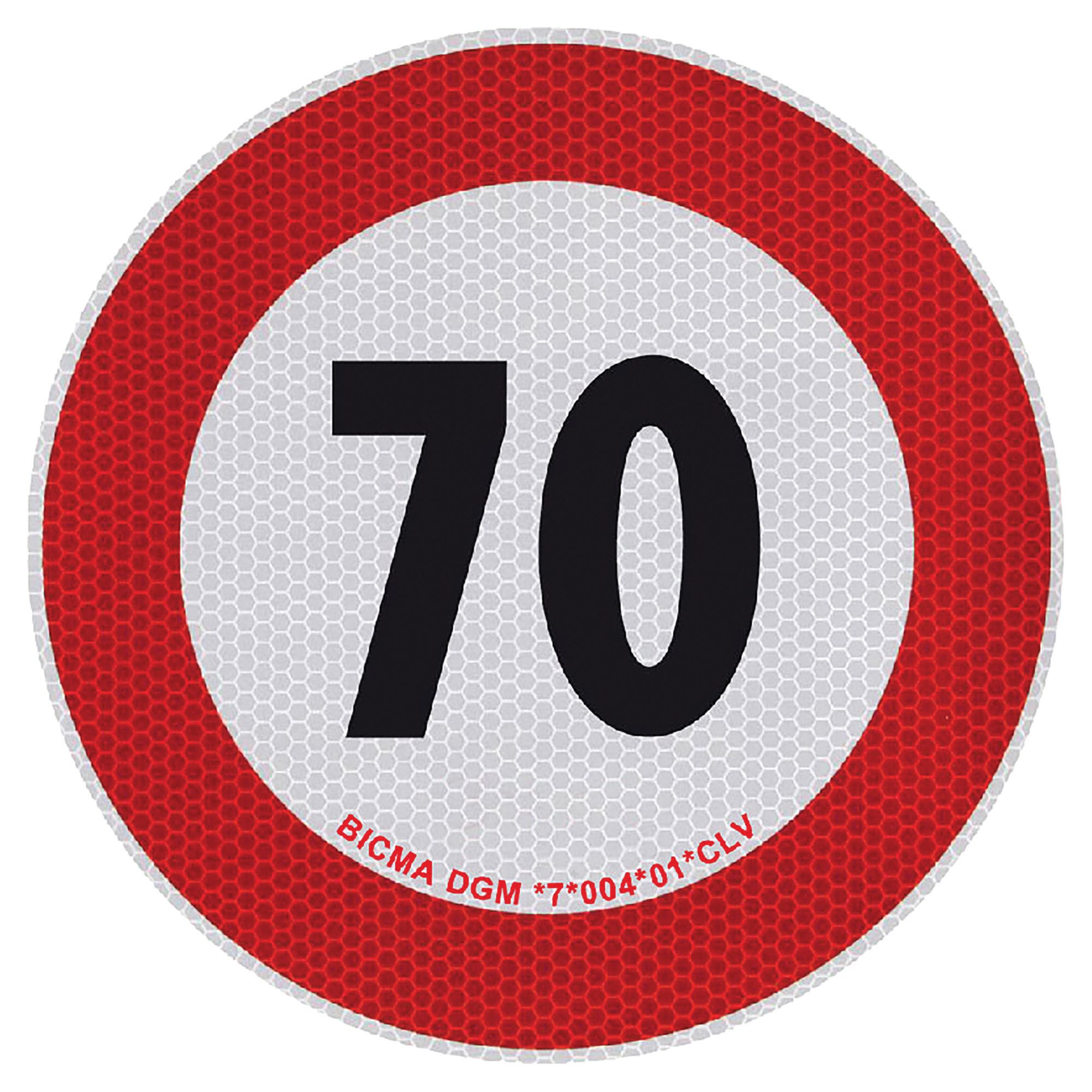 2 Adesivi Limite Di Velocità 70+80Km/h +Kit Pannelli Rimorchio Retroriflettente