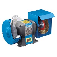 Mola Da Banco 150x16mm 250W - Con Doppio Paraschegge E Luci | Per Lavorazione Metalli - Foto 6