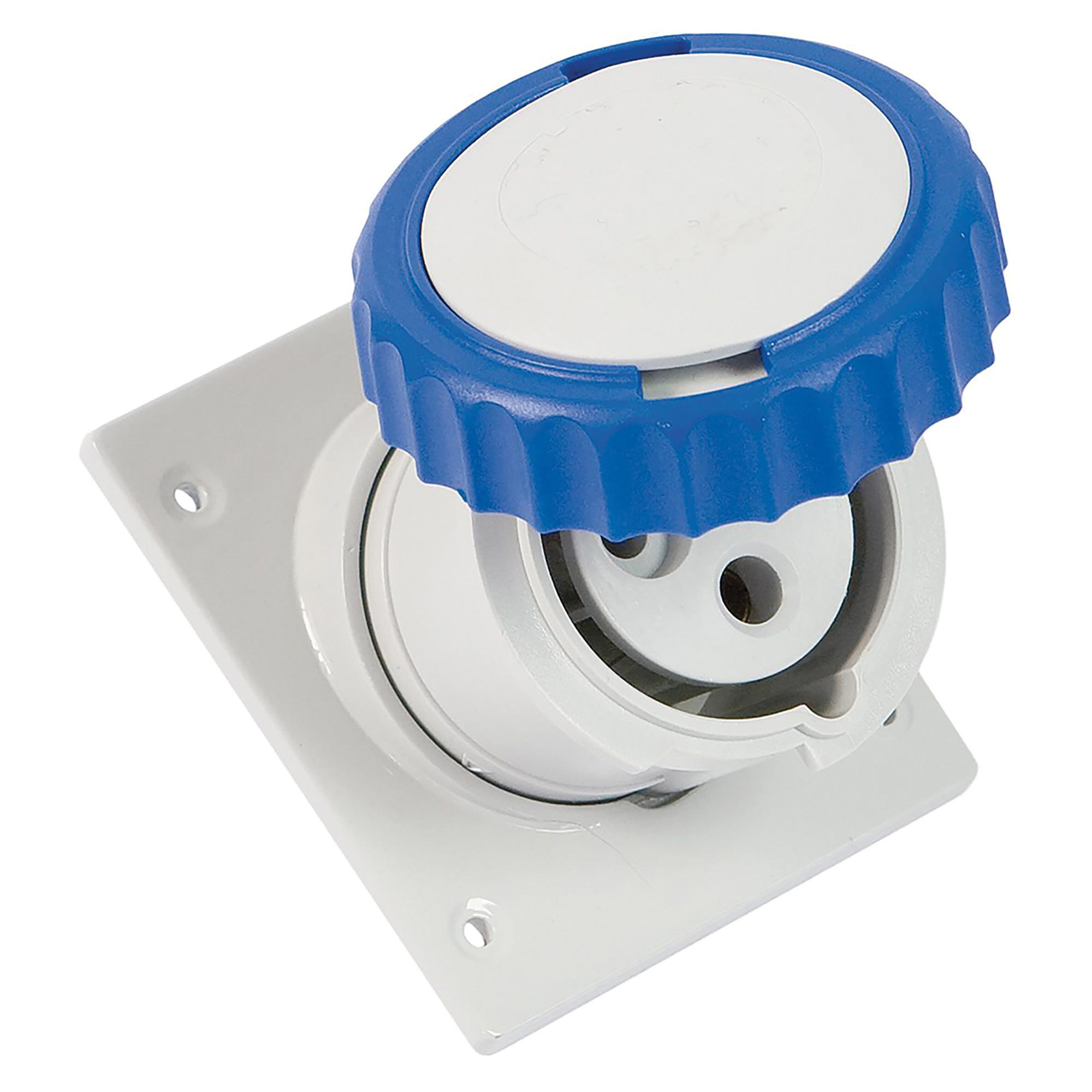Spina Industriale IP44 2P+T 16A – Con Cavo 1M E Prese Multiple, 3680W, Resistente A Umidità E Polvere