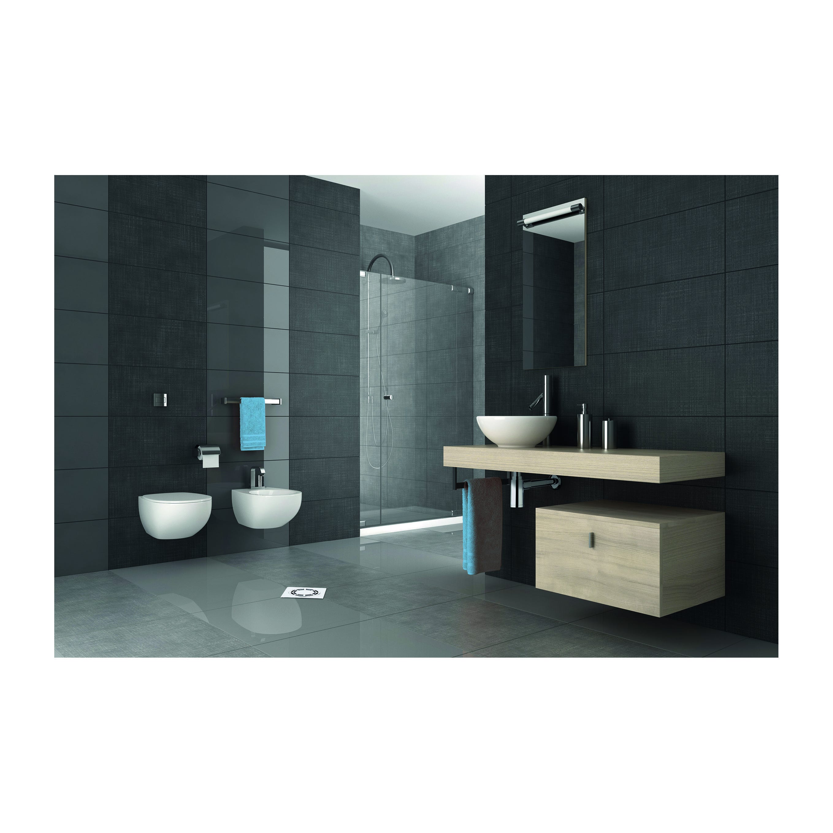 ZEKOO Scarico Lineare Per Doccia In Acciaio Inox 304, Nichel Spazzolato, 32 Cm, Con Griglia E Filtro Capelli
