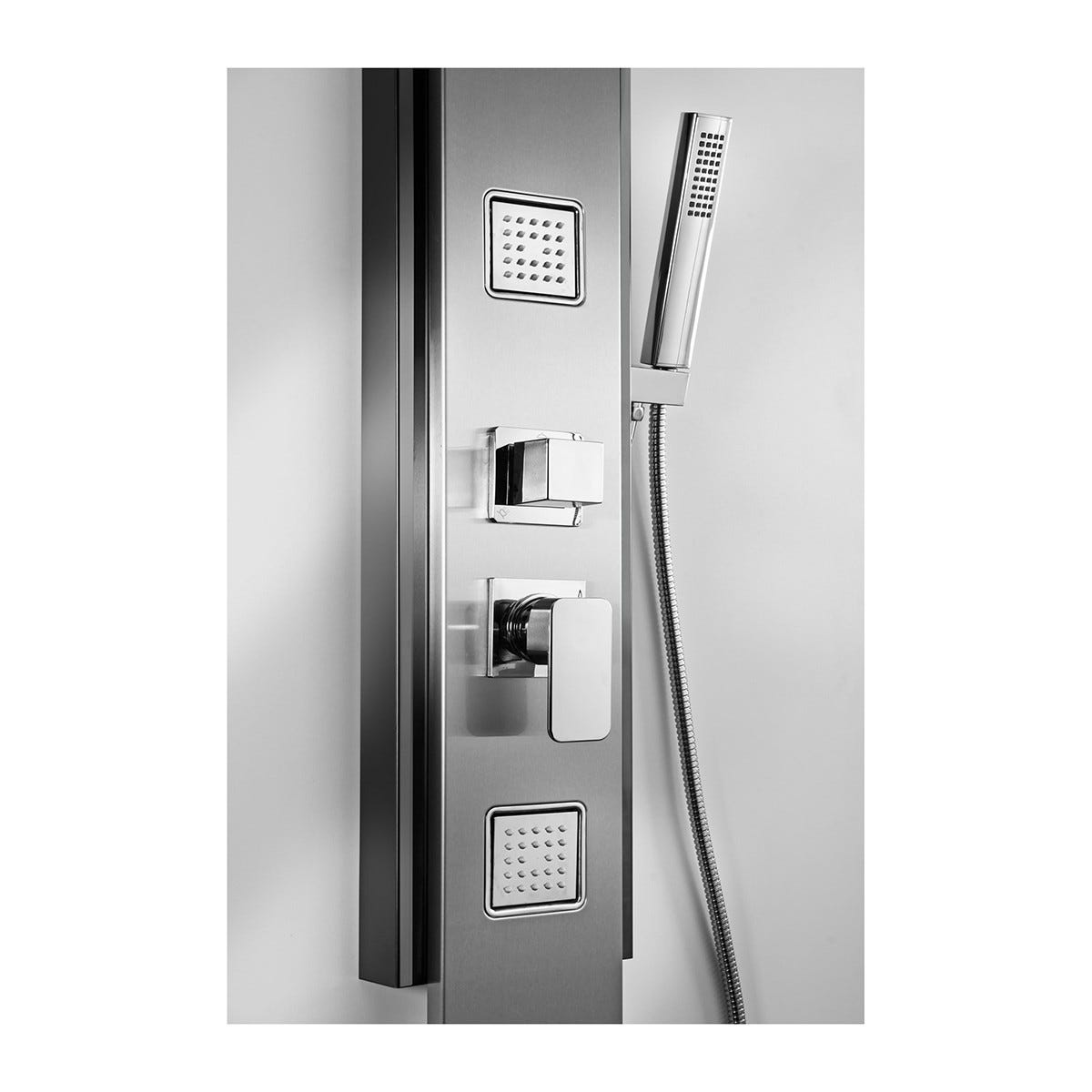 Colonna D'acqua Per Irrigazione KTC Tec TSQG 650 – Rettangolare, Colore Antracite, Acciaio, Kit Di Montaggio Incluso, Personalizzabile