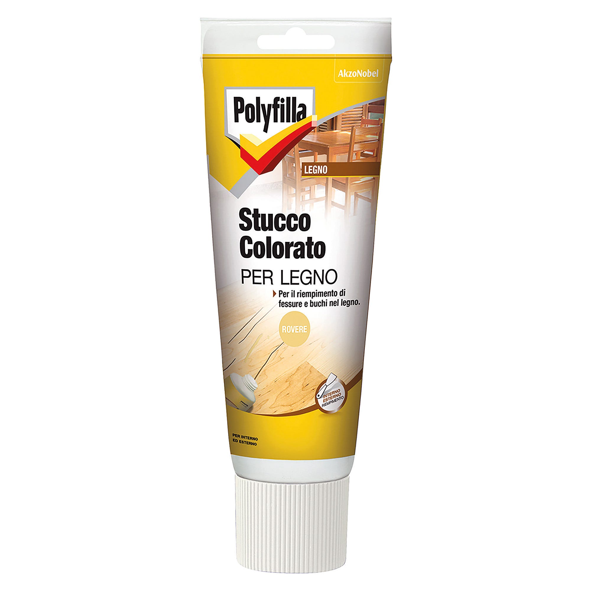 Stucco Per Legno Polyfilla Color Noce - Riparazione Interni Ed Esterni