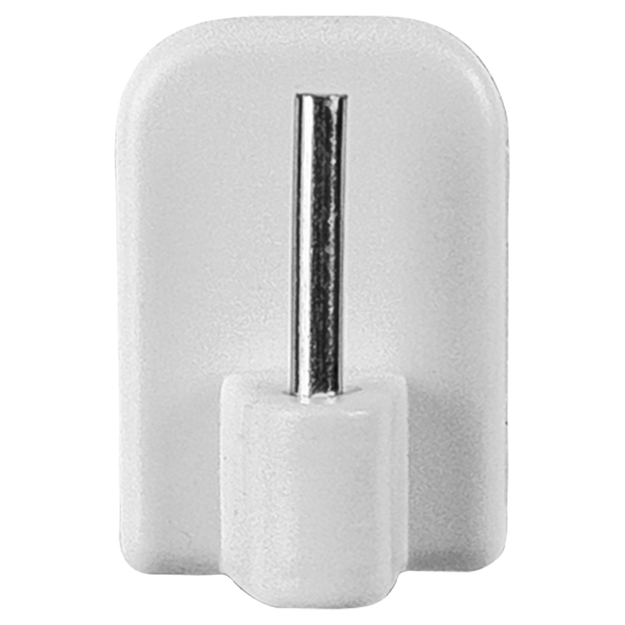 Ganci Placca Ovale Metaltex Piccoli 4 pezzi Bianco
