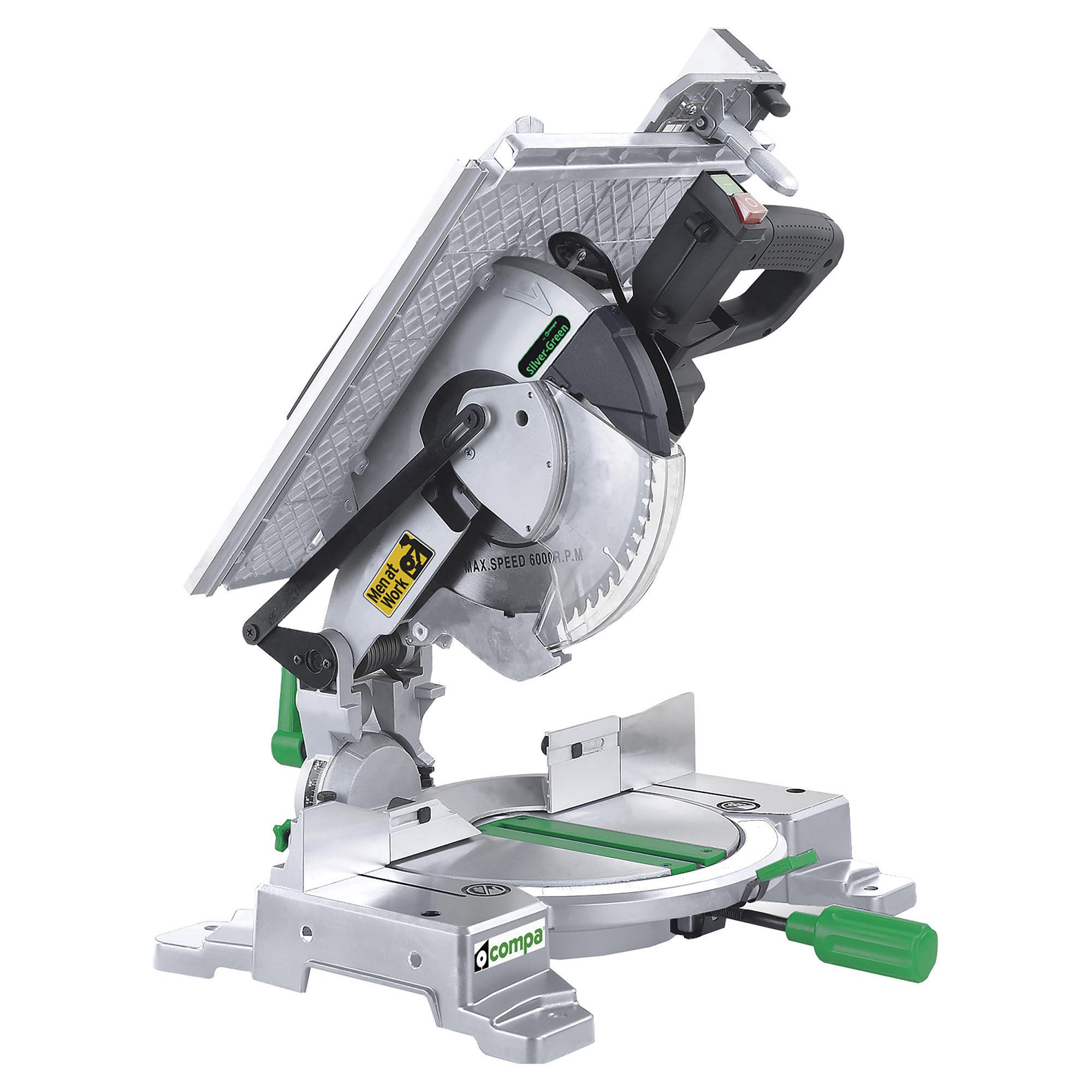 TRONCATRICE 1600W COMPA 250 mm SILVER CON PIANO TAGLIO 45° 150x45 90 ...