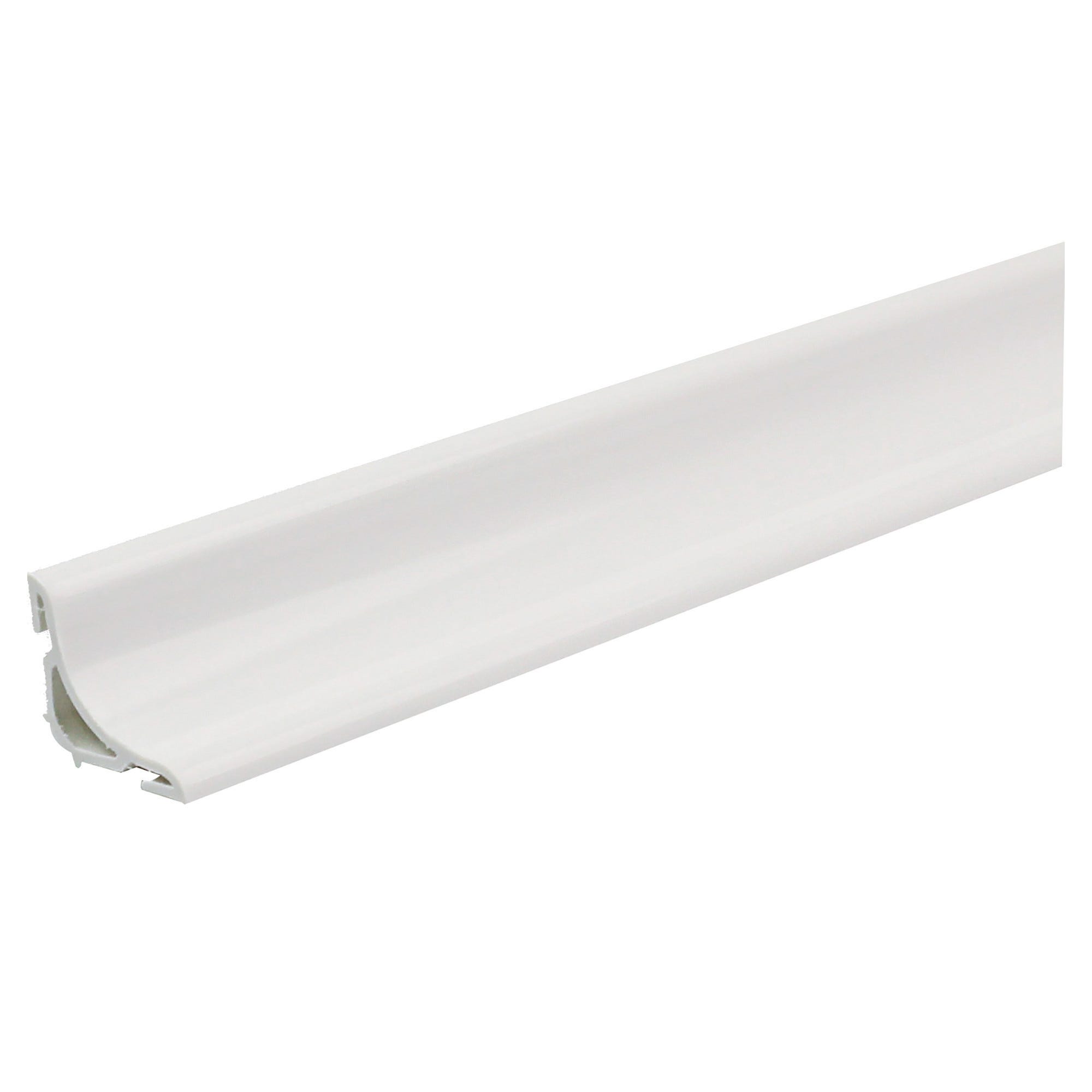 Profilo Angolare Asimmetrico STANDERS In Pvc Bianco Opaco L 1 M 10x40 Mm 87477467