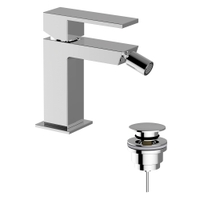 ANMECS Miscelatore Monocomando Per Bidet AN89599 - In Ottone Cromato Lucido, Con Beccuccio Orientabile