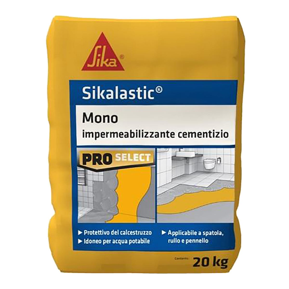 IMPERMEABILIZZANTE MONOCOMPONENTE SIKALASTIC 151 20 Kg Tecnomat