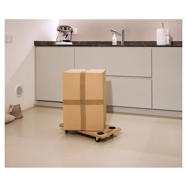 Carrello trasporto con 4 ruote piroettanti capacità di carico 450kg Carrello trasporto con 4 ruote piroettanti capacità di carico 450kg