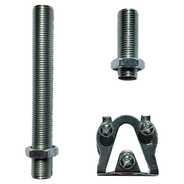 KIT FISSAGGIO LAMPADE CON 2 TUBI FILETTATI M10 CON 2 DADI M10 KIT FISSAGGIO LAMPADE CON 2 TUBI FILETTATI M10 CON 2 DADI M10
