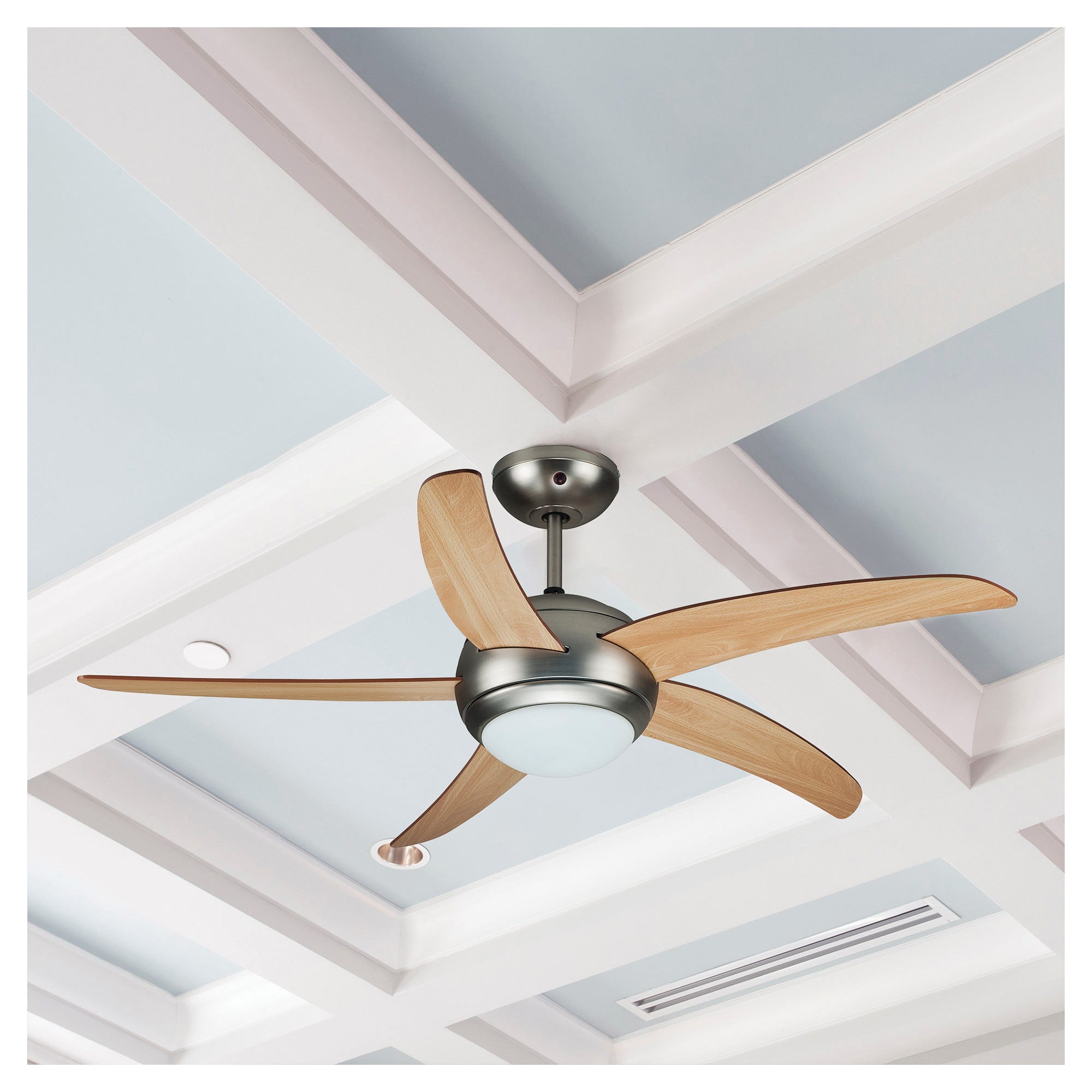 Ventilatore Da Soffitto Agitatore D'aria 5 Pale 4 Luci In Coppa Tulipano Vinco 70900 83713424 - Foto 10