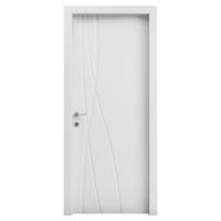 Porta Interna Effetto Legno Olmo Bianco Reversibile 210x80 Cm - Made In Italy Con Telaio E Ferramenta