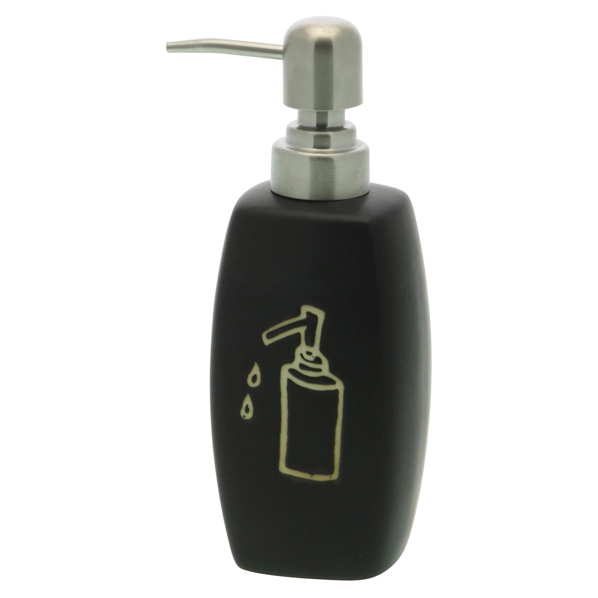 Dispenser Sapone Liquido Nero Da 1L A Parete - Per Bagno Casa, Ufficio, Hotel, Dosaggio Controllato - Foto 3