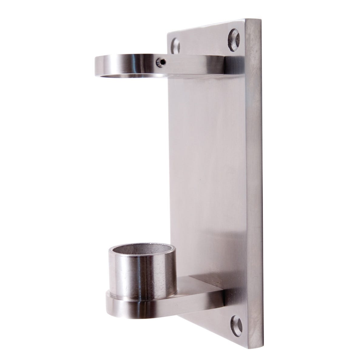 Fissaggio Pali Legno Supporto Per Pali In Acciaio Inox - Ancoraggio A Parete Per Tubi Da 42,4 Mm O 40x40 Mm, Finitura Lucida Supporti Per Pali In Legno - Foto 6