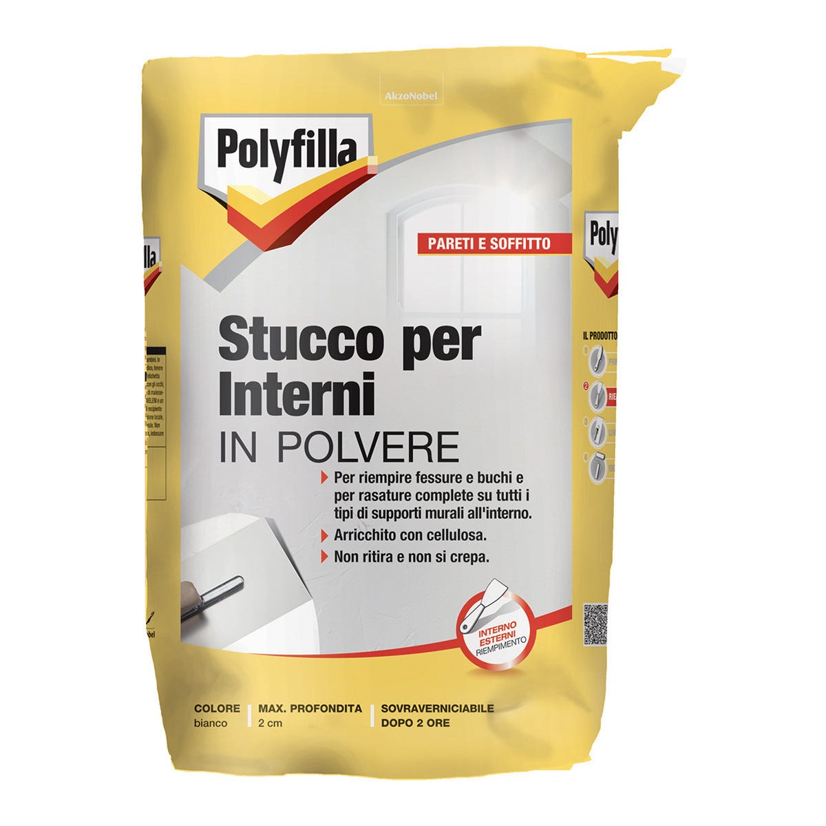 Stucco Per Interni POLYFILLA In Polvere | Per Riparare Buchi E Fessure Su Pareti E Intonaci - Foto 3
