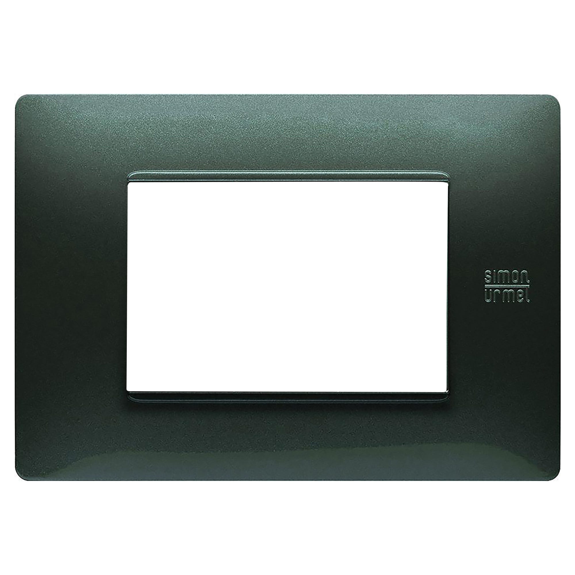 BTicino Livinglight Placca 3 Moduli - Forma Rettangolare, Colore Antracite, Per Impianti Civili