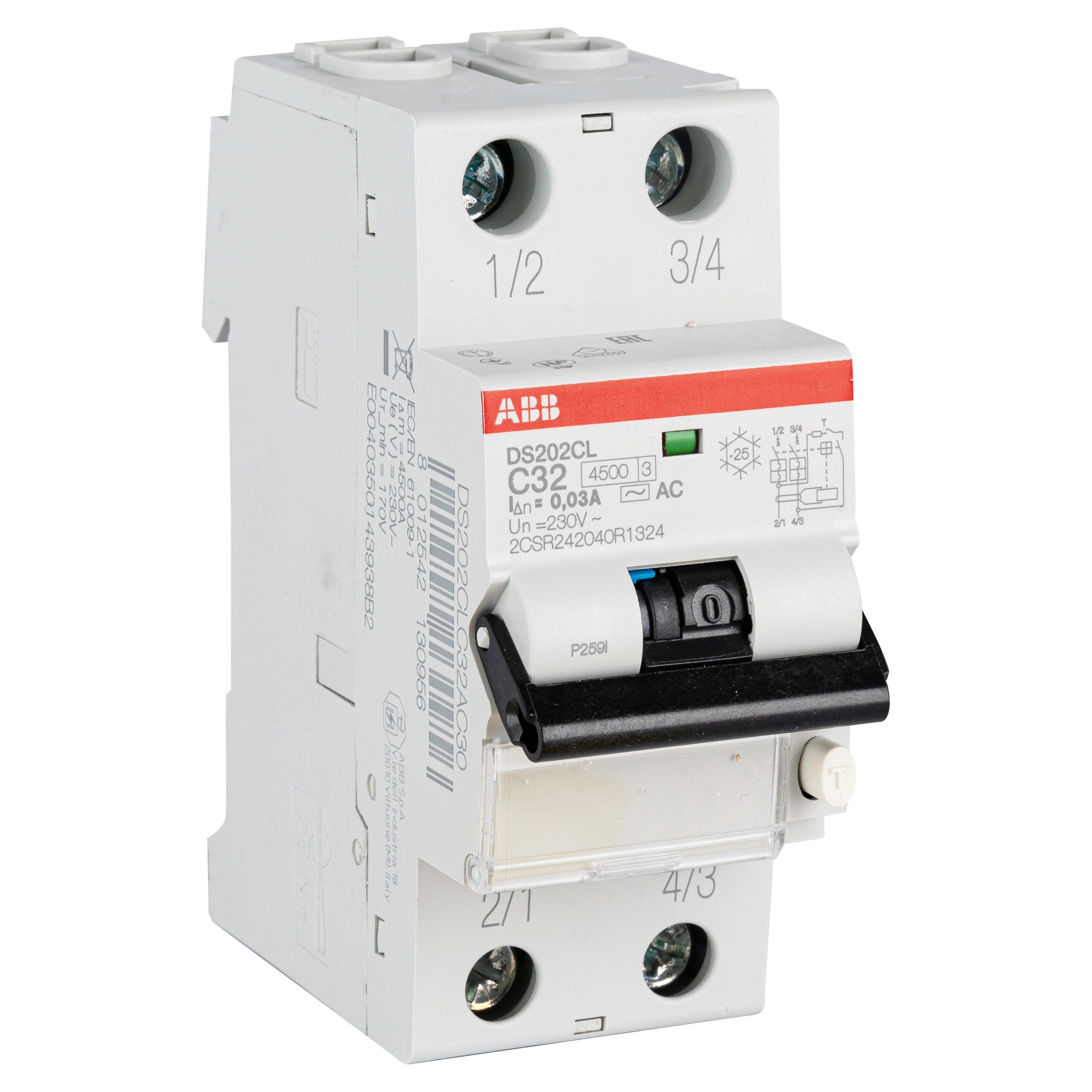 Dottorvolt 5002 Interruttore Automatico LSS MCB 3P C32A 6kA: Protezione Cavo, Montaggio Su Guida DIN