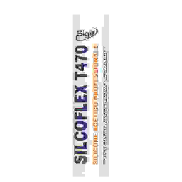 SILICONE ACETICO SILCOFLEX T470 SIGILL 280 ml BIANCO SUPERFICI COMPATTE