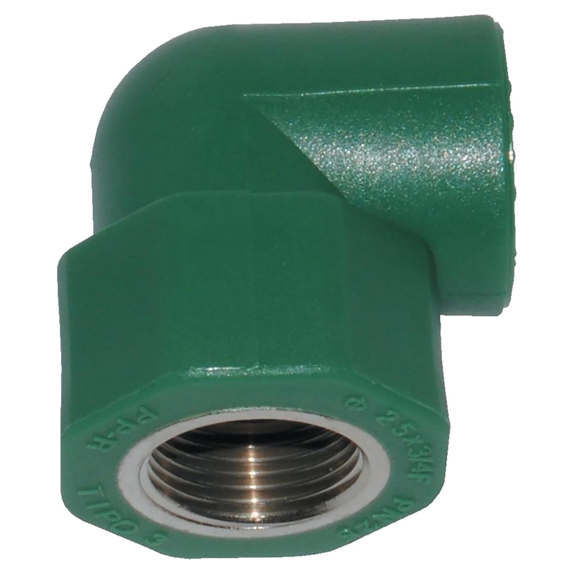 Gomito 90° In Polipropilene Riegolux – Attacco Femmina 3/4” X 25 Mm Per Impianti Idraulici
