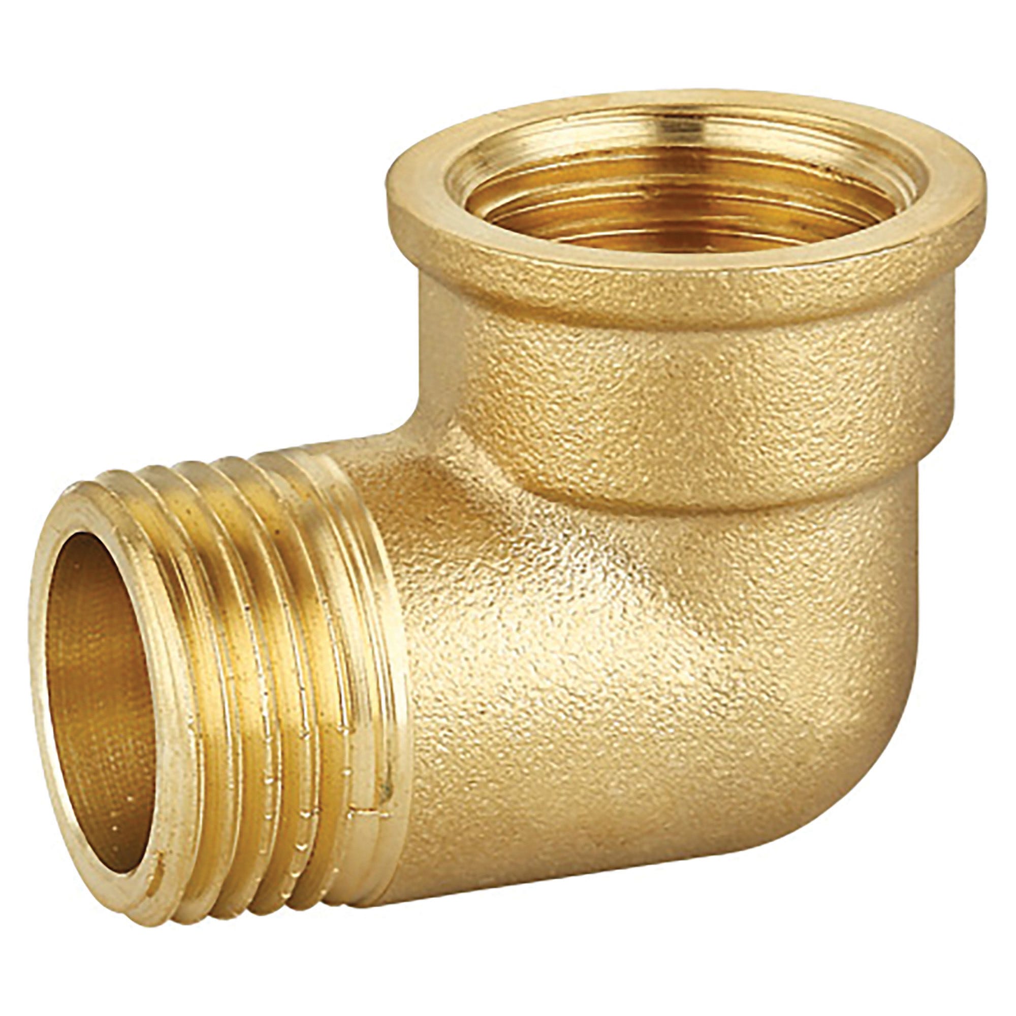 Raccordi per tubi dell'aria in ottone da 1/4, connettori a croce con punta zigrinata per carburante, aria, acqua e gasolio (6 pezzi) | Leroy Merlin