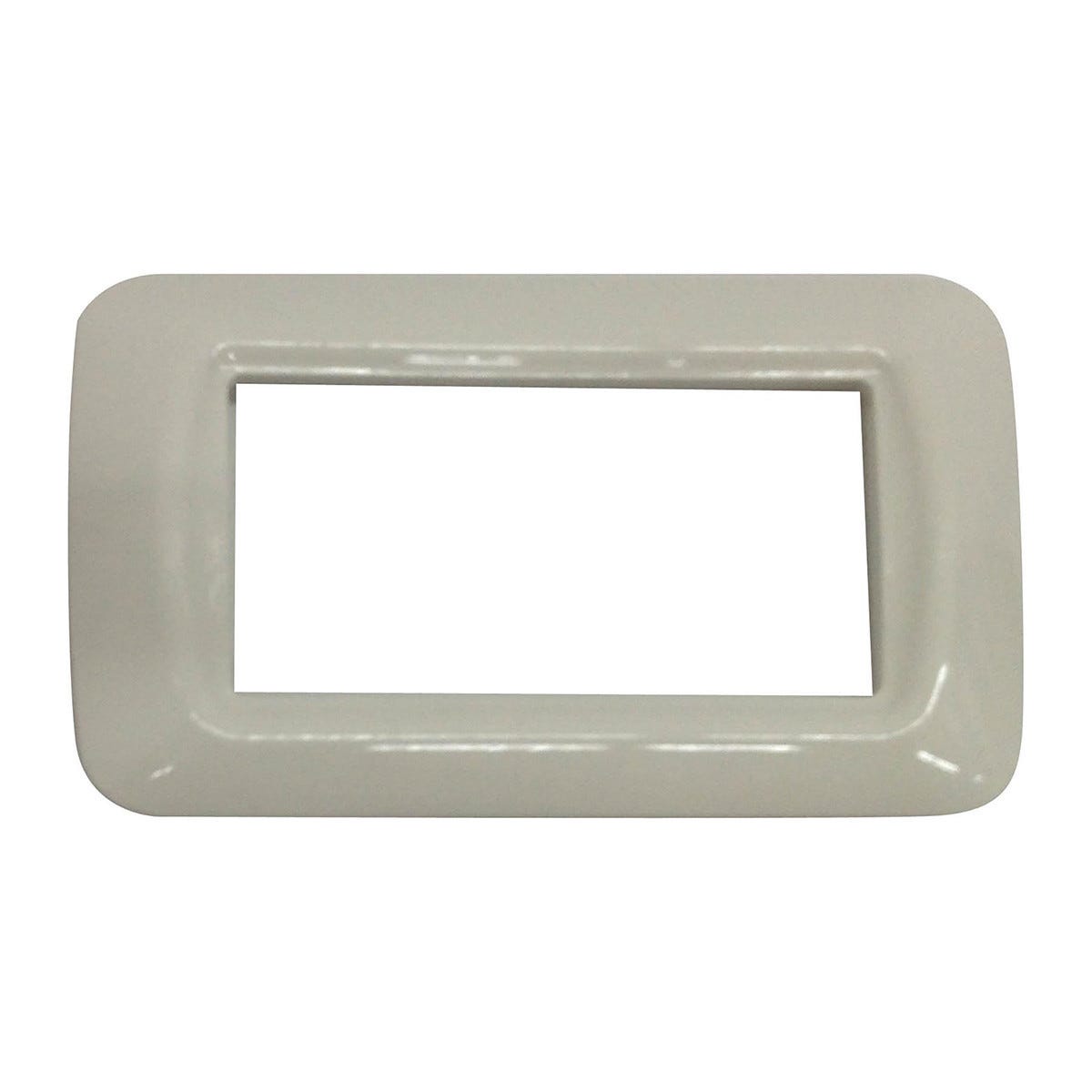 Placca 4 moduli serie Plana VIMAR bianco | Leroy Merlin