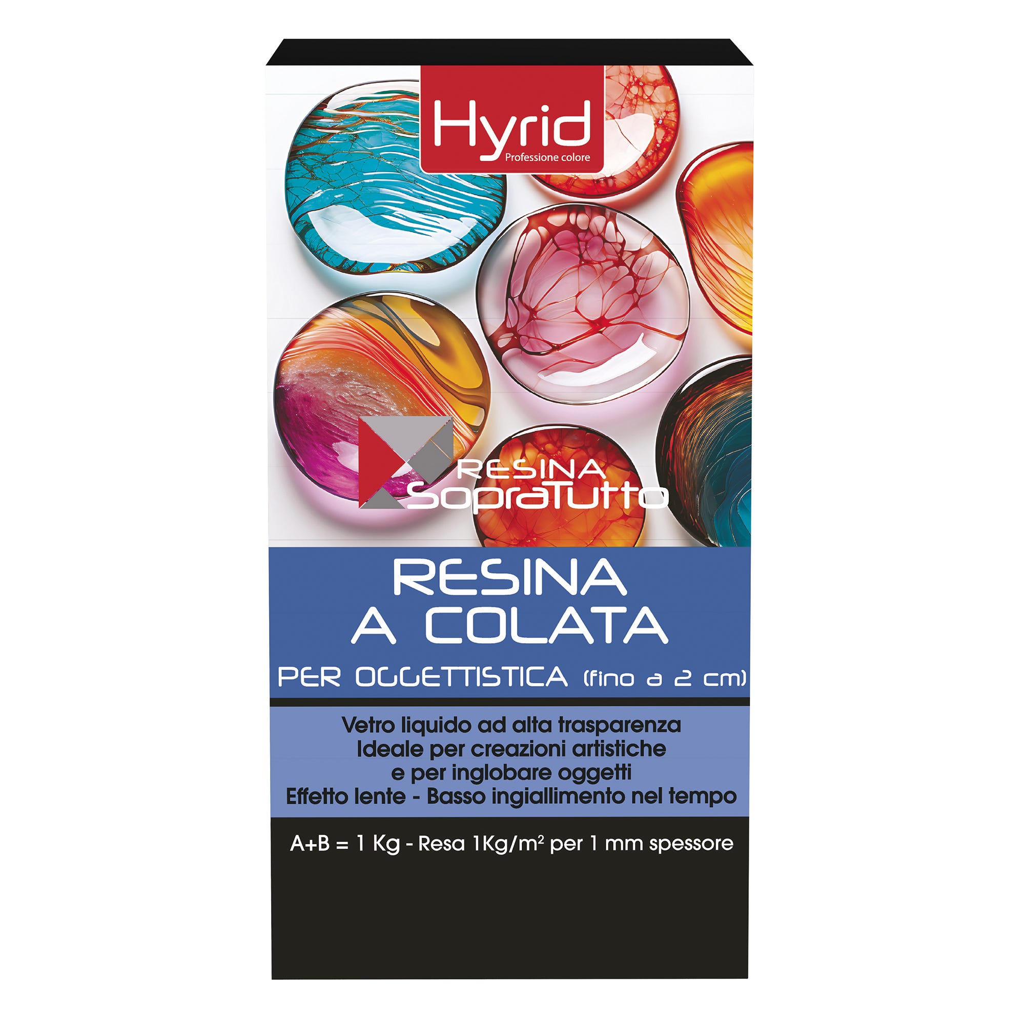 DIPON EpoxyPlast 3D B20 Jewel Cast Resina Epossidica 12 Kg – Ultra Trasparente, UV Resistente, Per Gioielli E River Tables