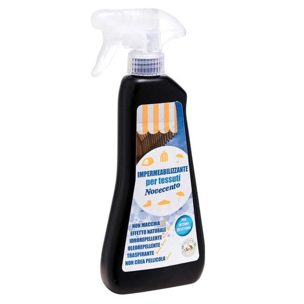 IMPERMEABILIZZANTE TESSUTI NOVECENTO 400 ml CON NEBULIZZATORE IMPERMEABILIZZANTE TESSUTI NOVECENTO 400 ml CON NEBULIZZATORE