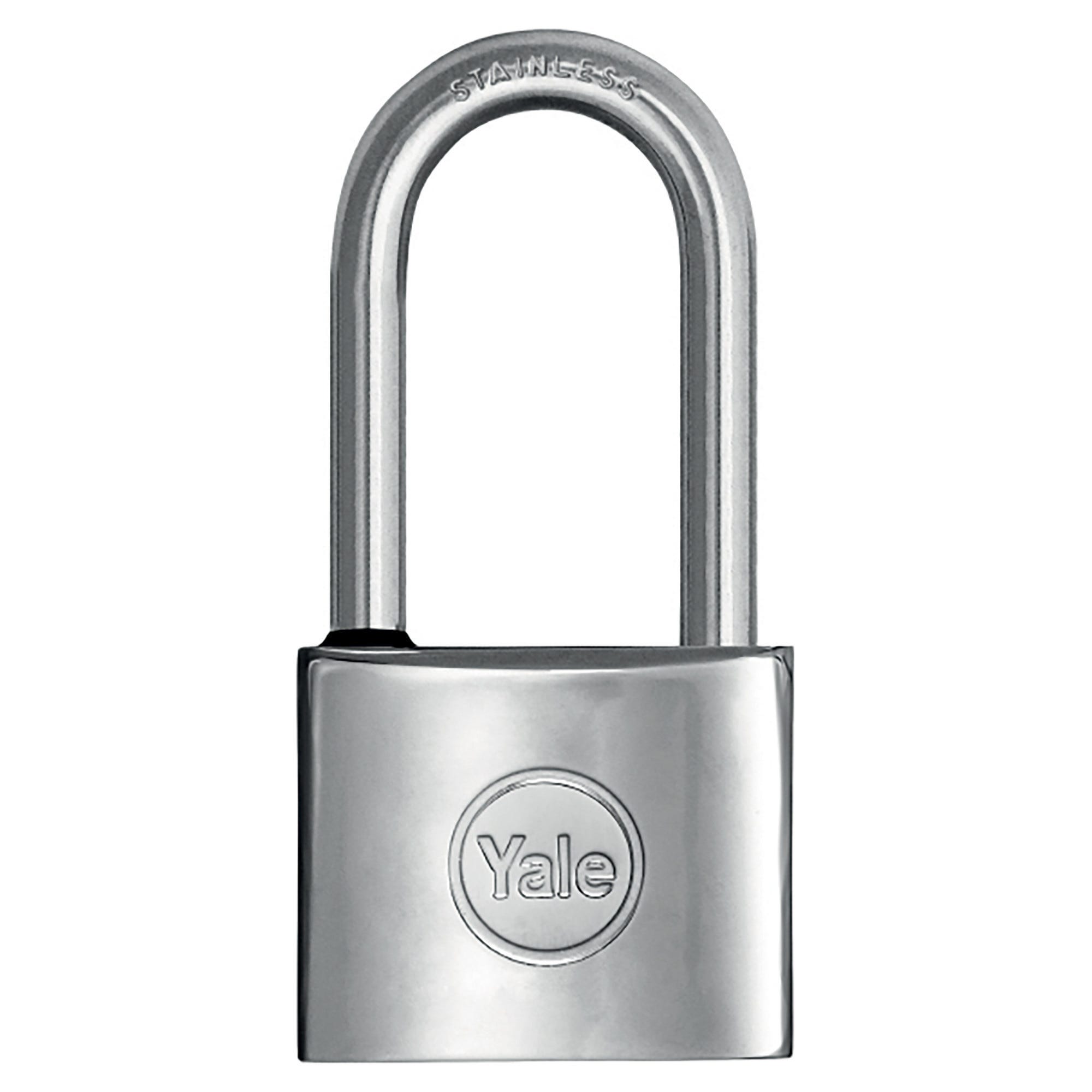 Lucchetto Cargo 85mm, ottone monoblocco, arco acciaio inox, serranda