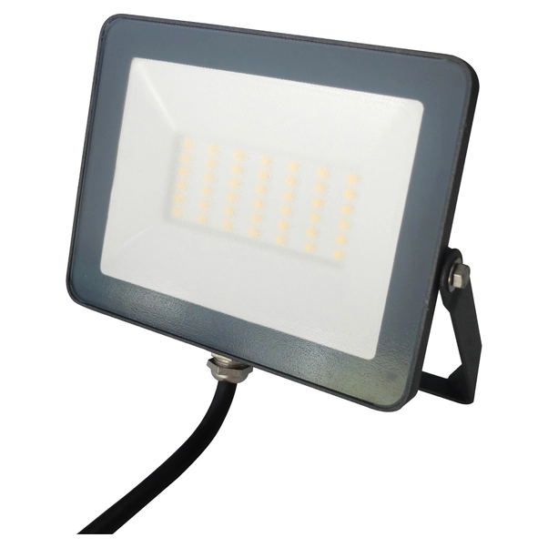Proiettore LED Slim 30W 120lm/W IP65 Vetro Nero 4000K - 4500K Proiettore LED Slim 30W 120lm/W IP65 Vetro Nero 4000K - 4500K