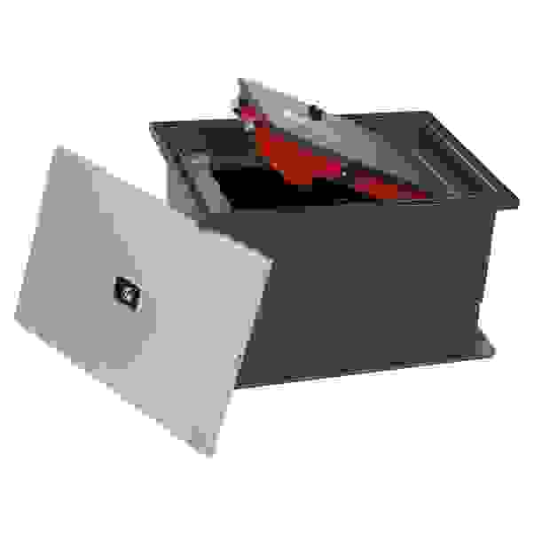 Reggilibri In Acciaio Verniciato Durable - Design A L, Nero, 160x220x160 Mm, Robusto E Stabile