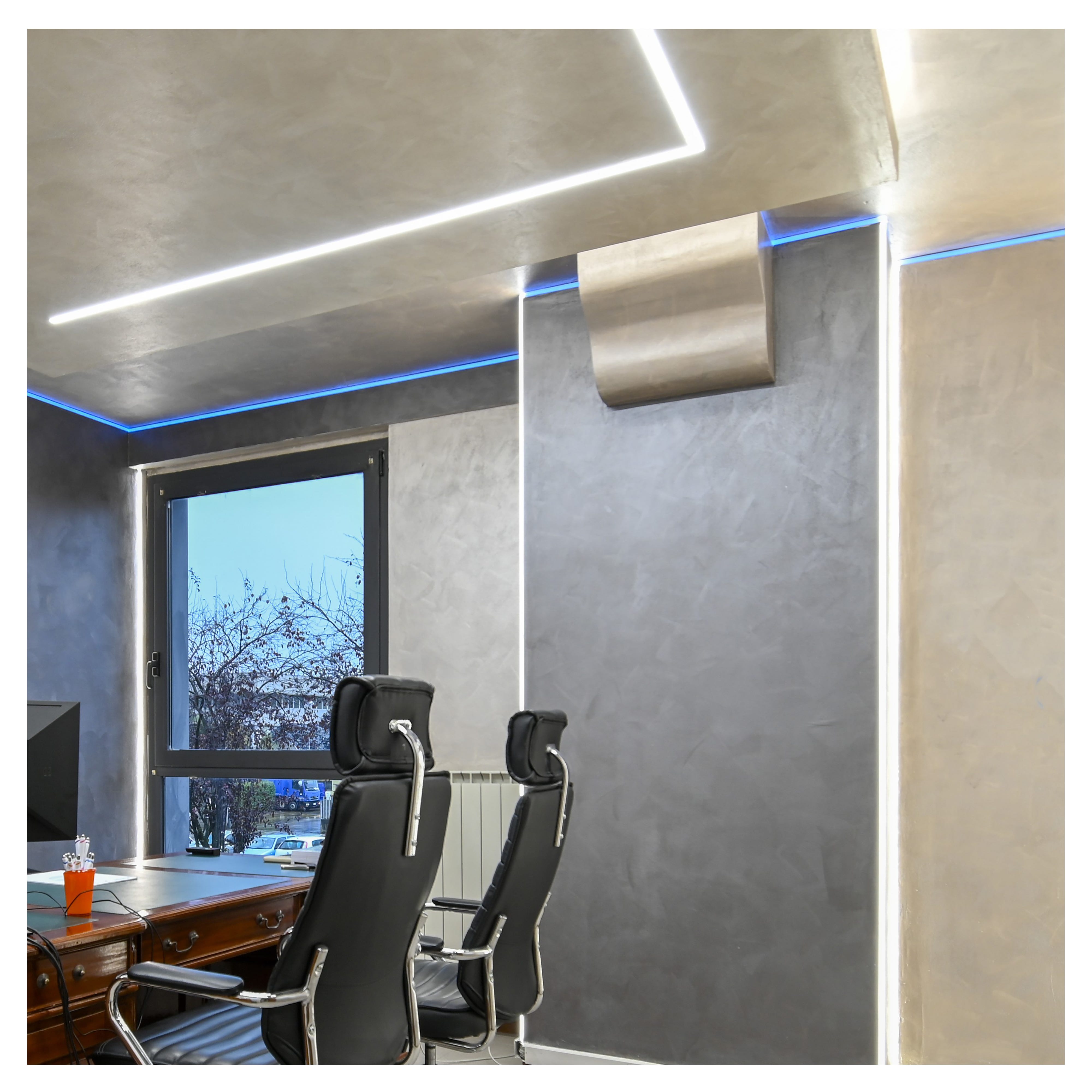 Profilo LED Angolare 45° - 6 Metri Con Copertura Nera Per Luci A Striscia, Effetto Neon - Foto 8