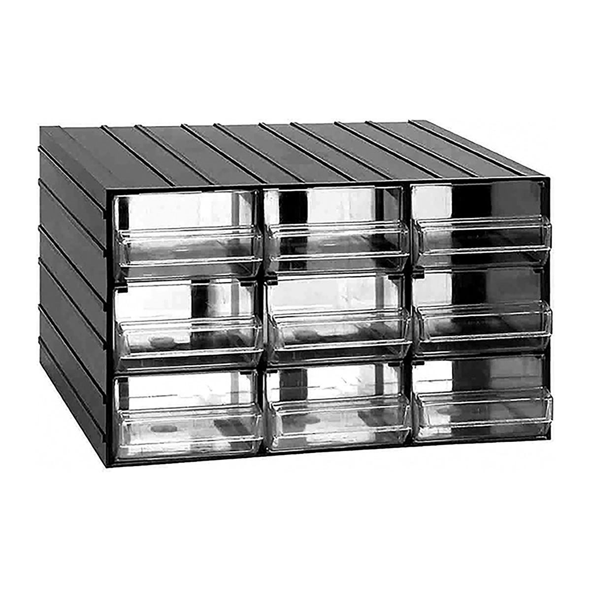 CASSETTIERA BAMBÙ 4 CASSETTI ALTI Trasparente / Oceano | Tontarelli Shop