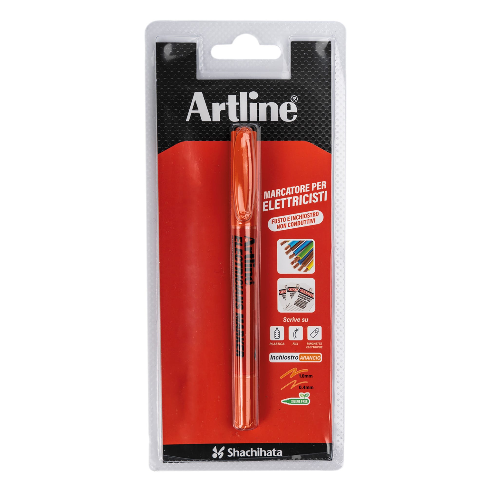 MARCATORE ELETTRICISTI ARTLINE ARANCIO DOPPIA PUNTA 0,4-1 Mm FUSTO NON CONDUTTIVO - Foto 9